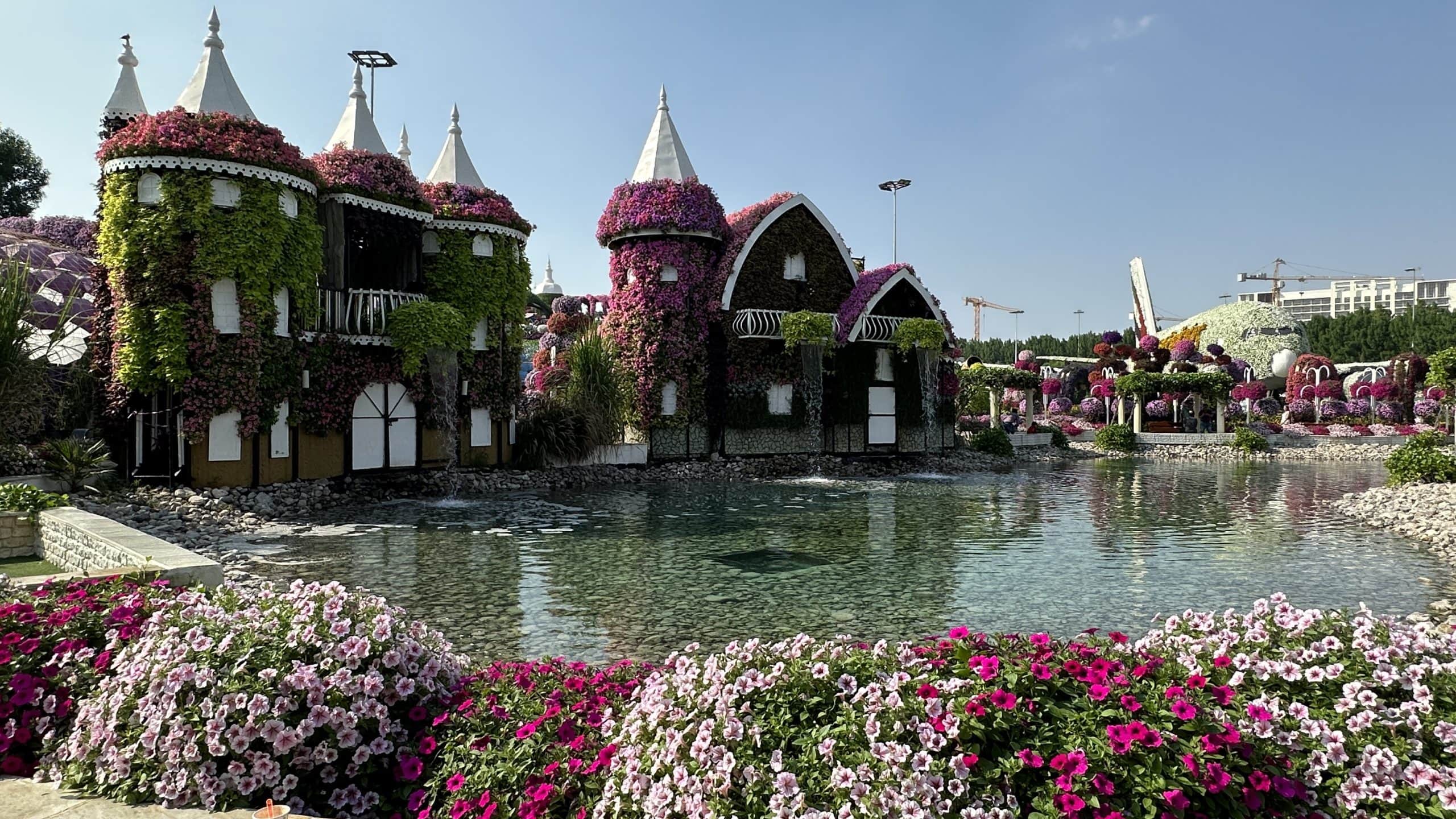 Castles made of flowers