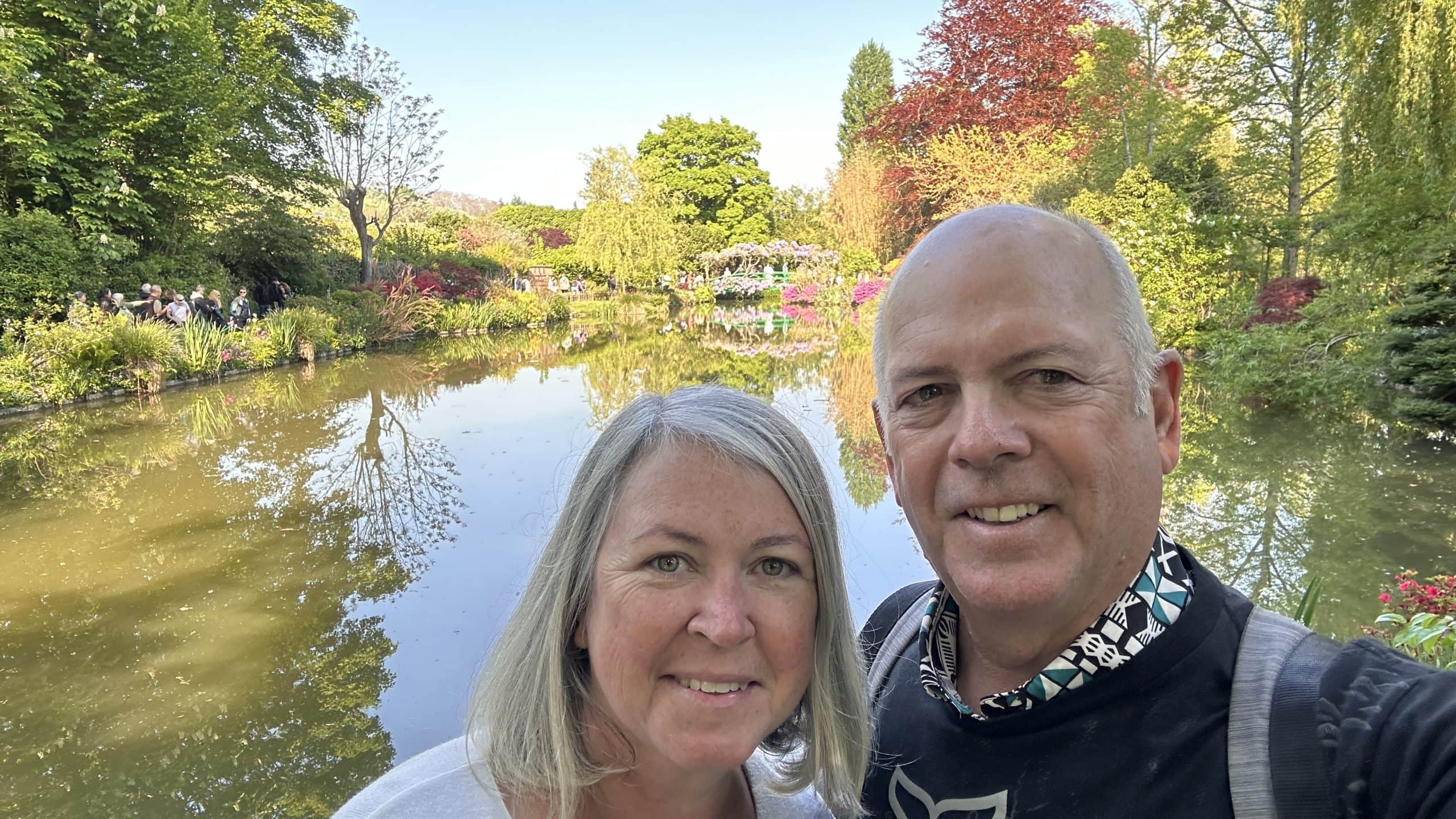 Our selfie at Monet's Gardens