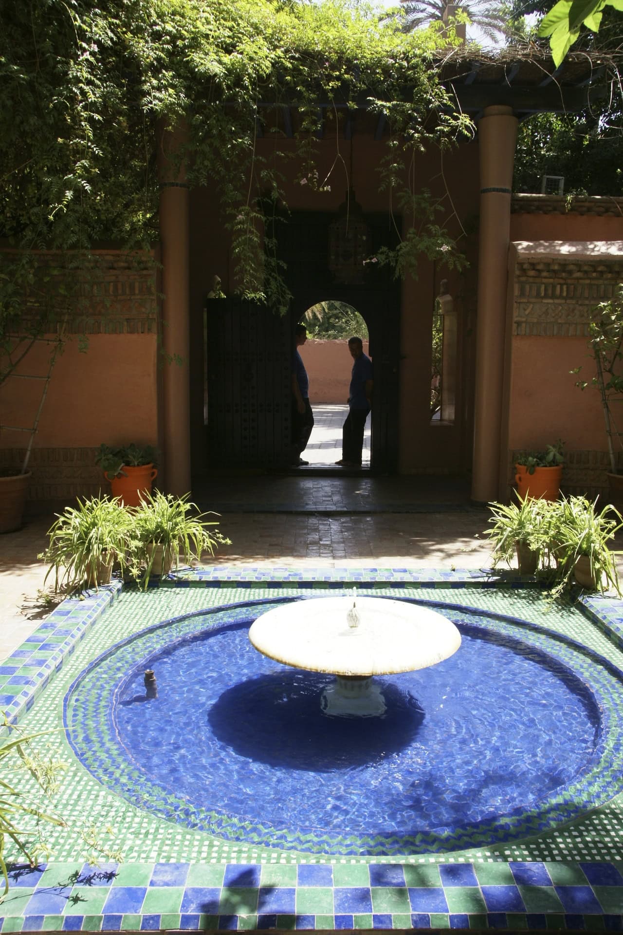 Water features at Majorelle