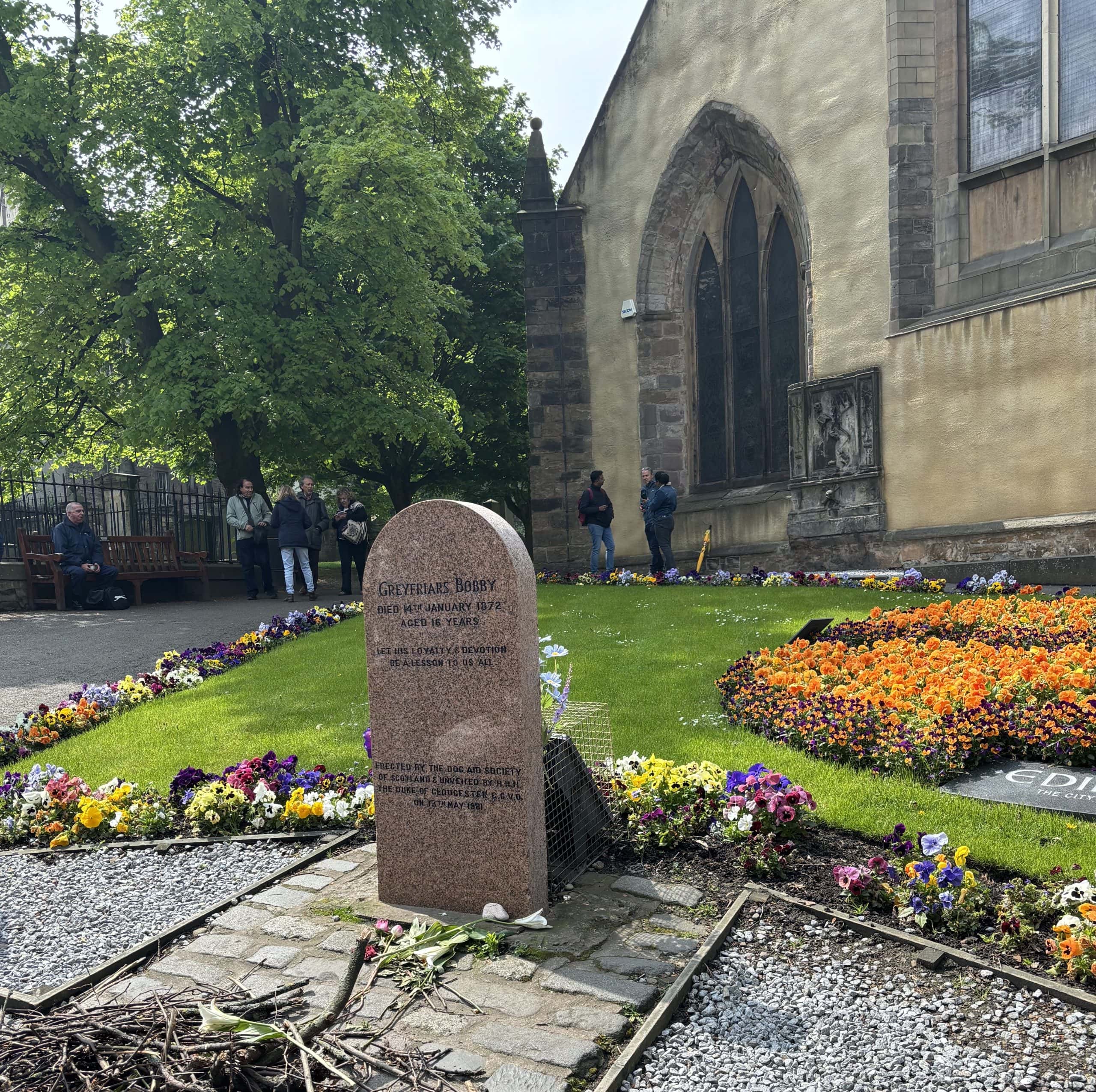 Greyfriar Bobby's tombstone