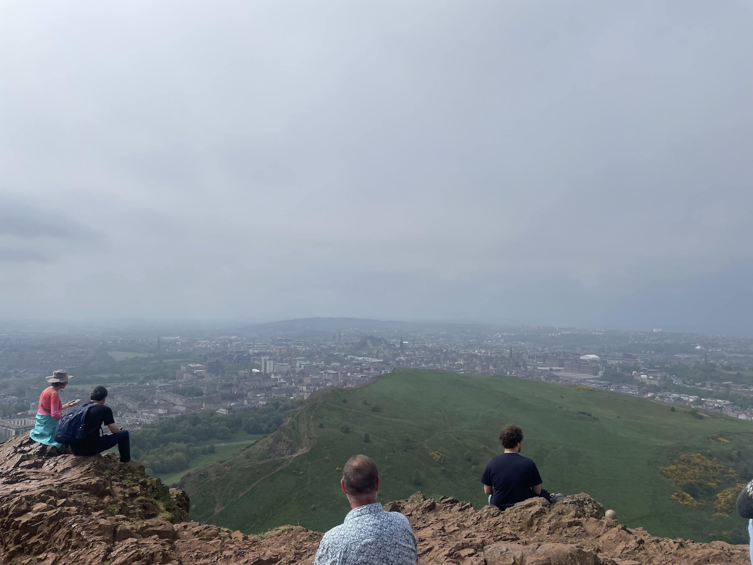 View from the top of Arthurs Seat