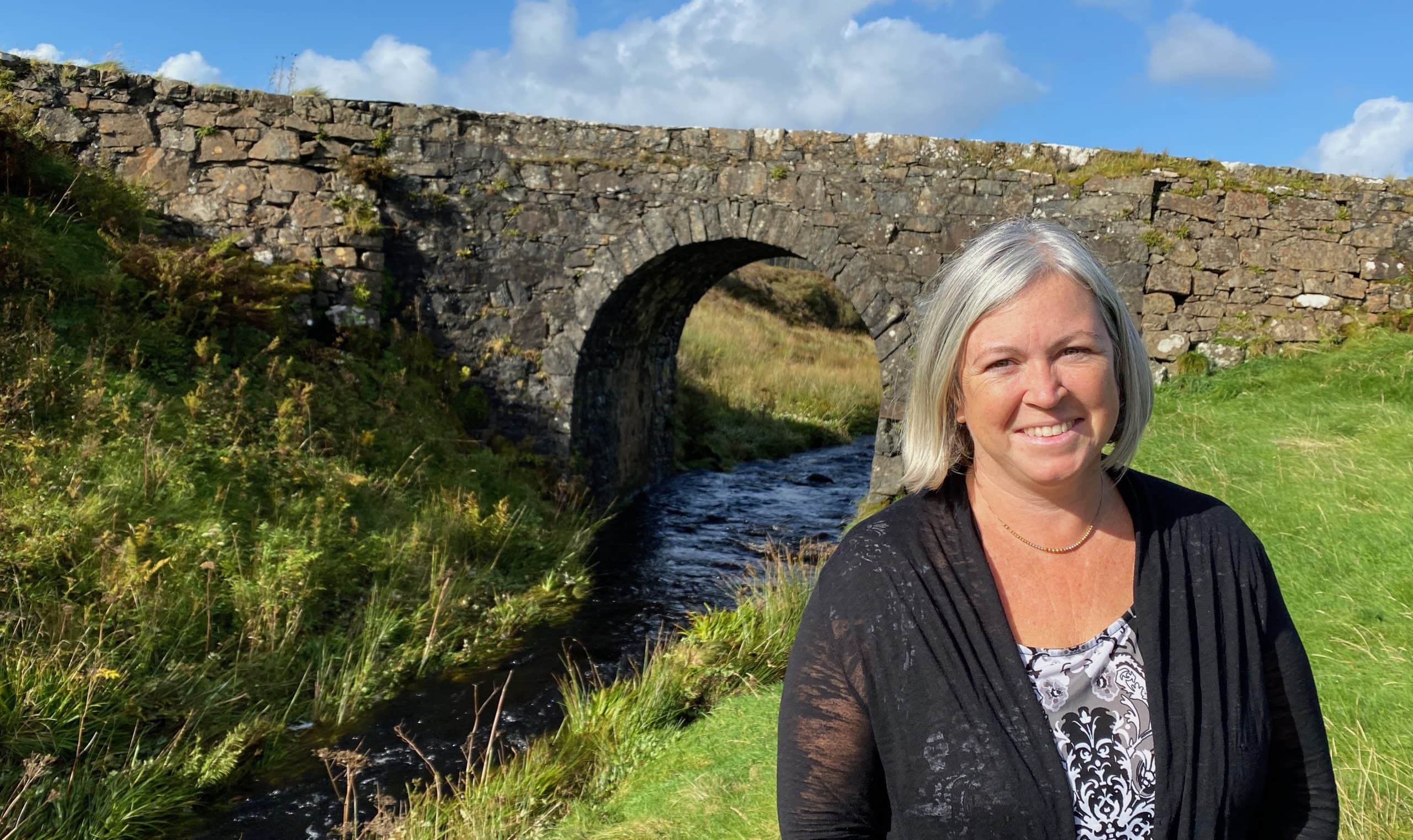 Kim at the Fairy Bridge