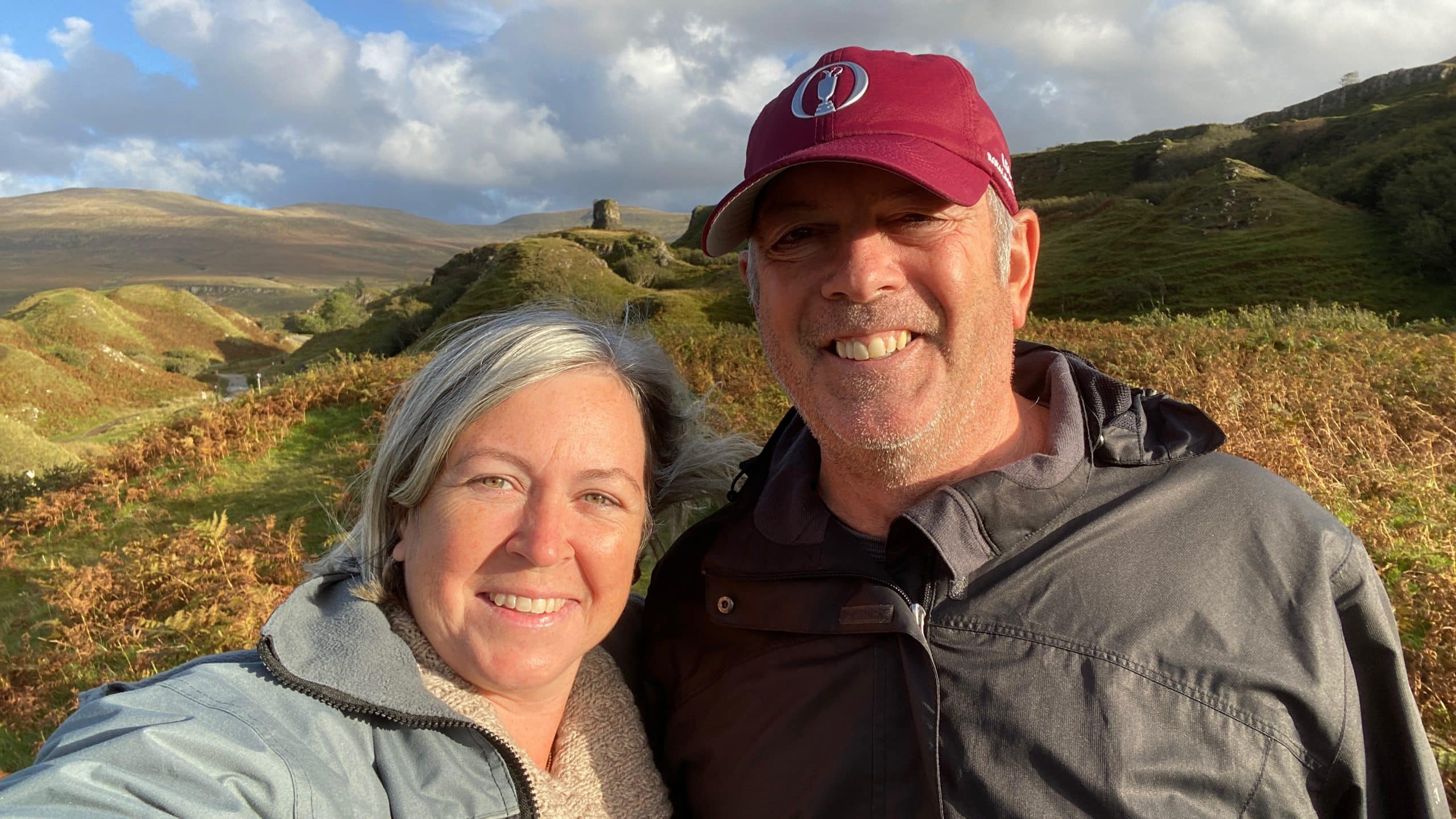 Our selfie at the Fairy Glen