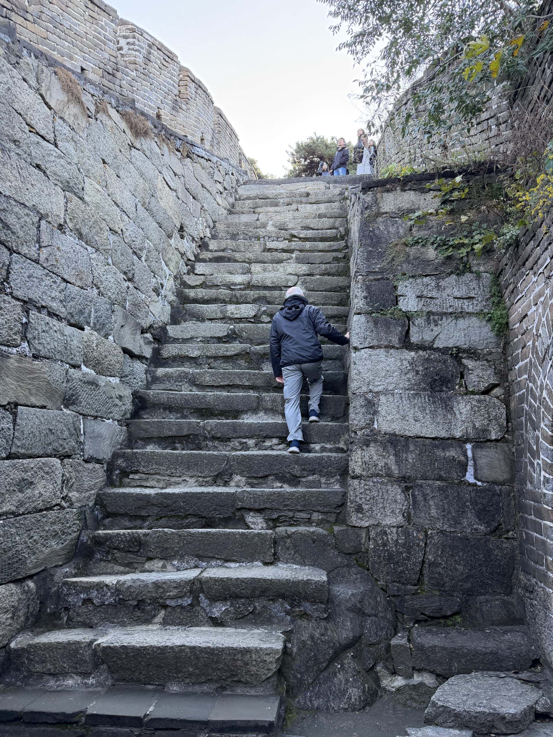 Some sections have very large steps