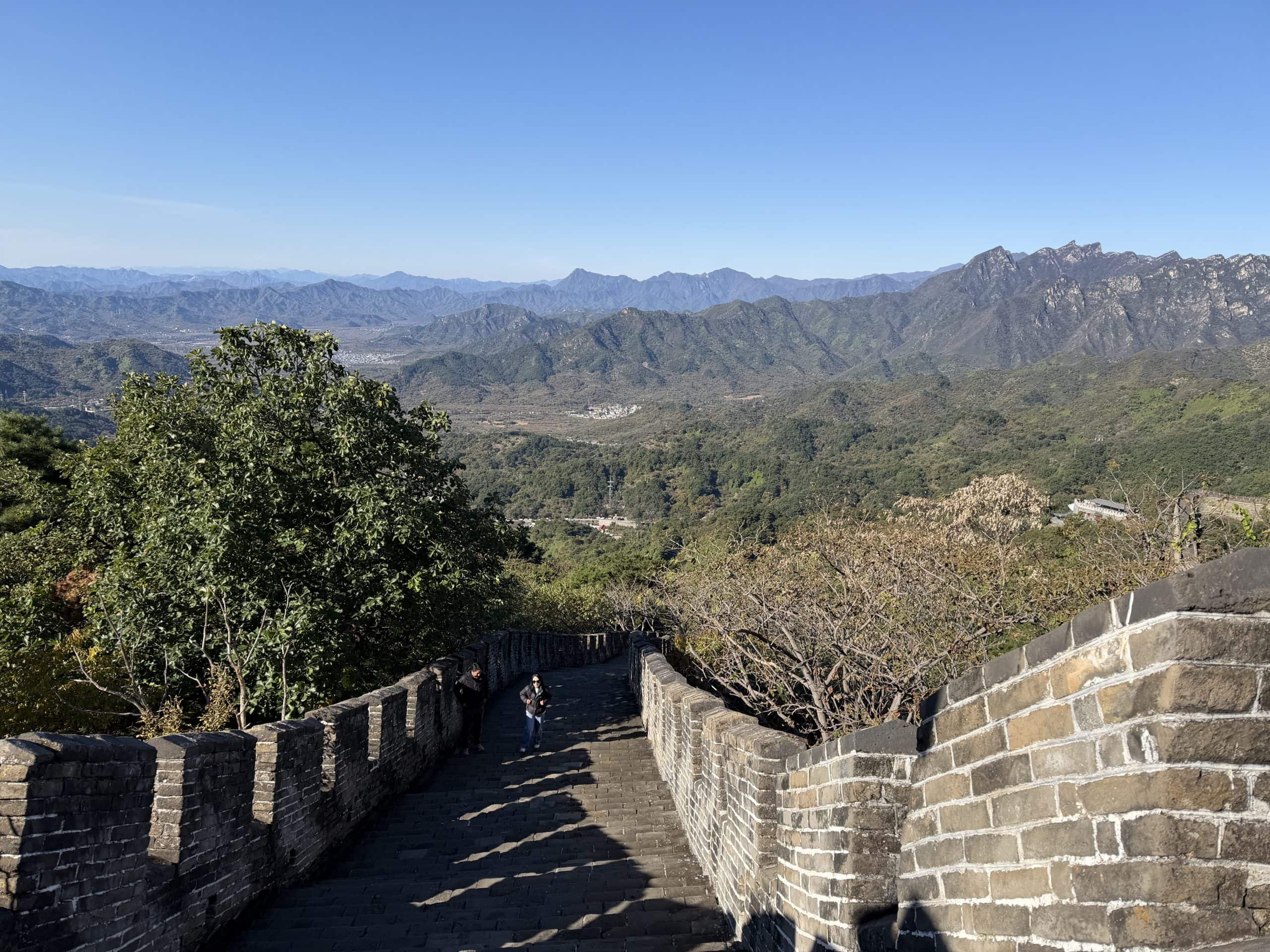 Beautiful architecture along the wall