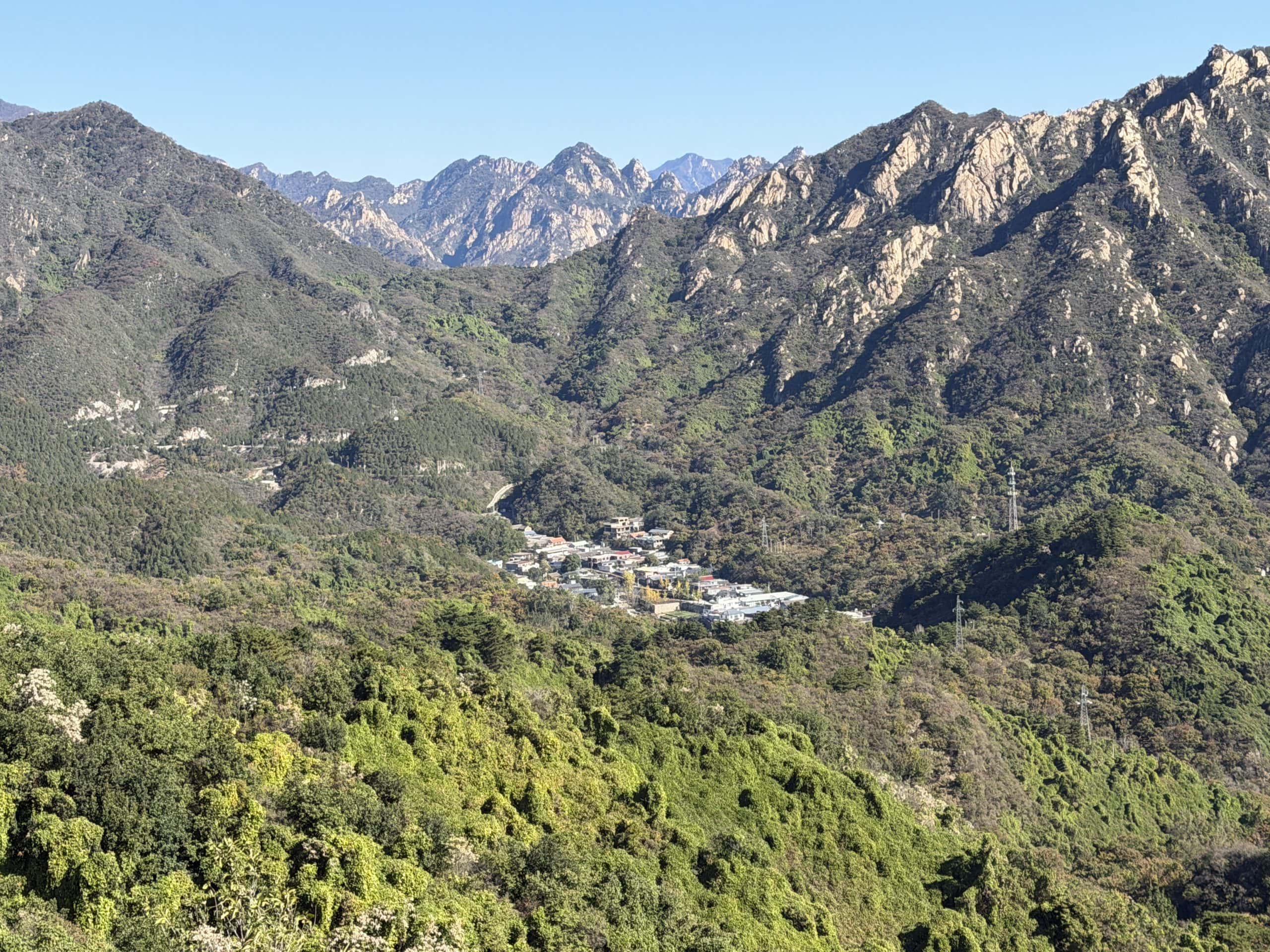 Settlements within the mountains