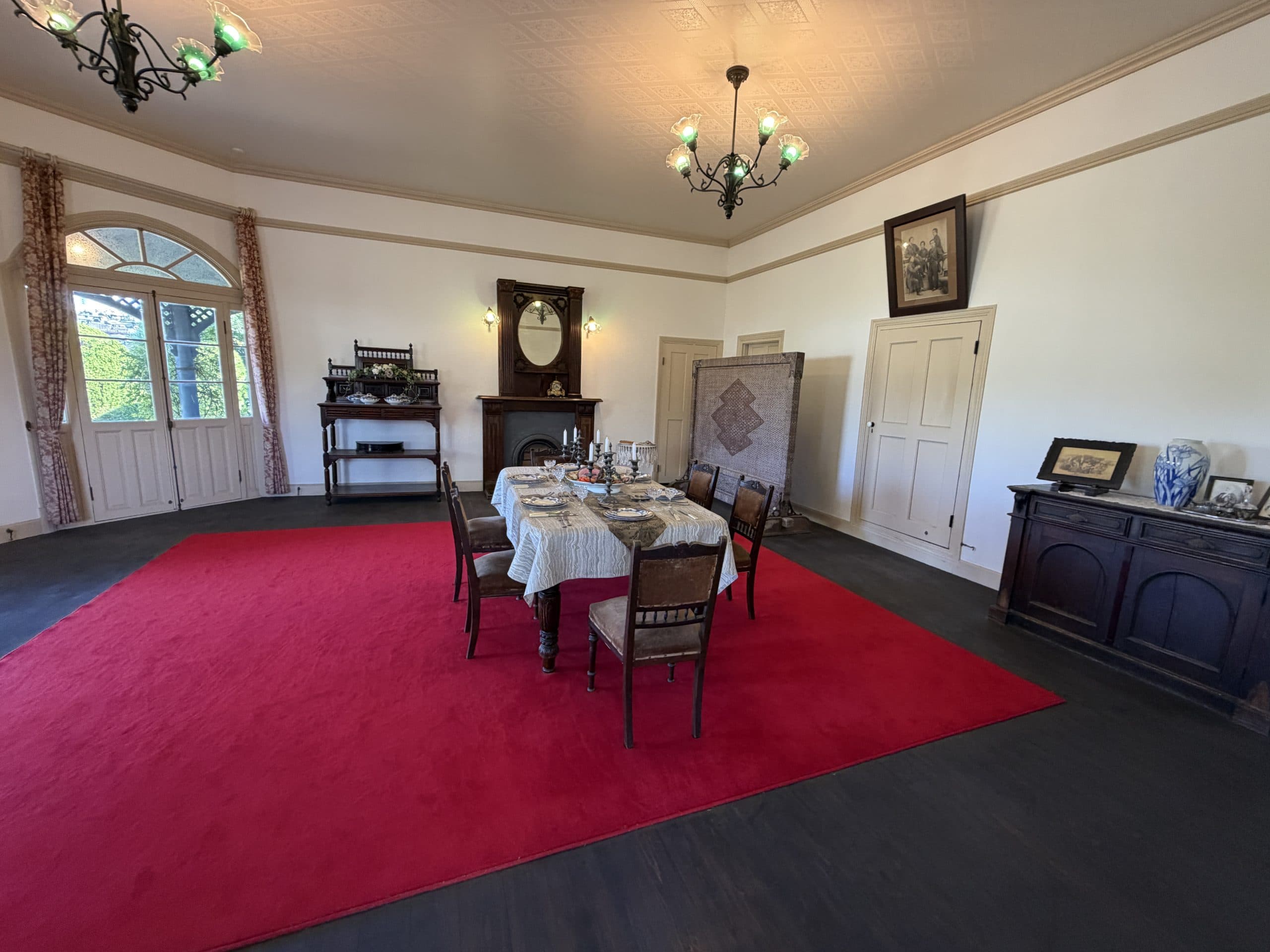 Interior of colonial home