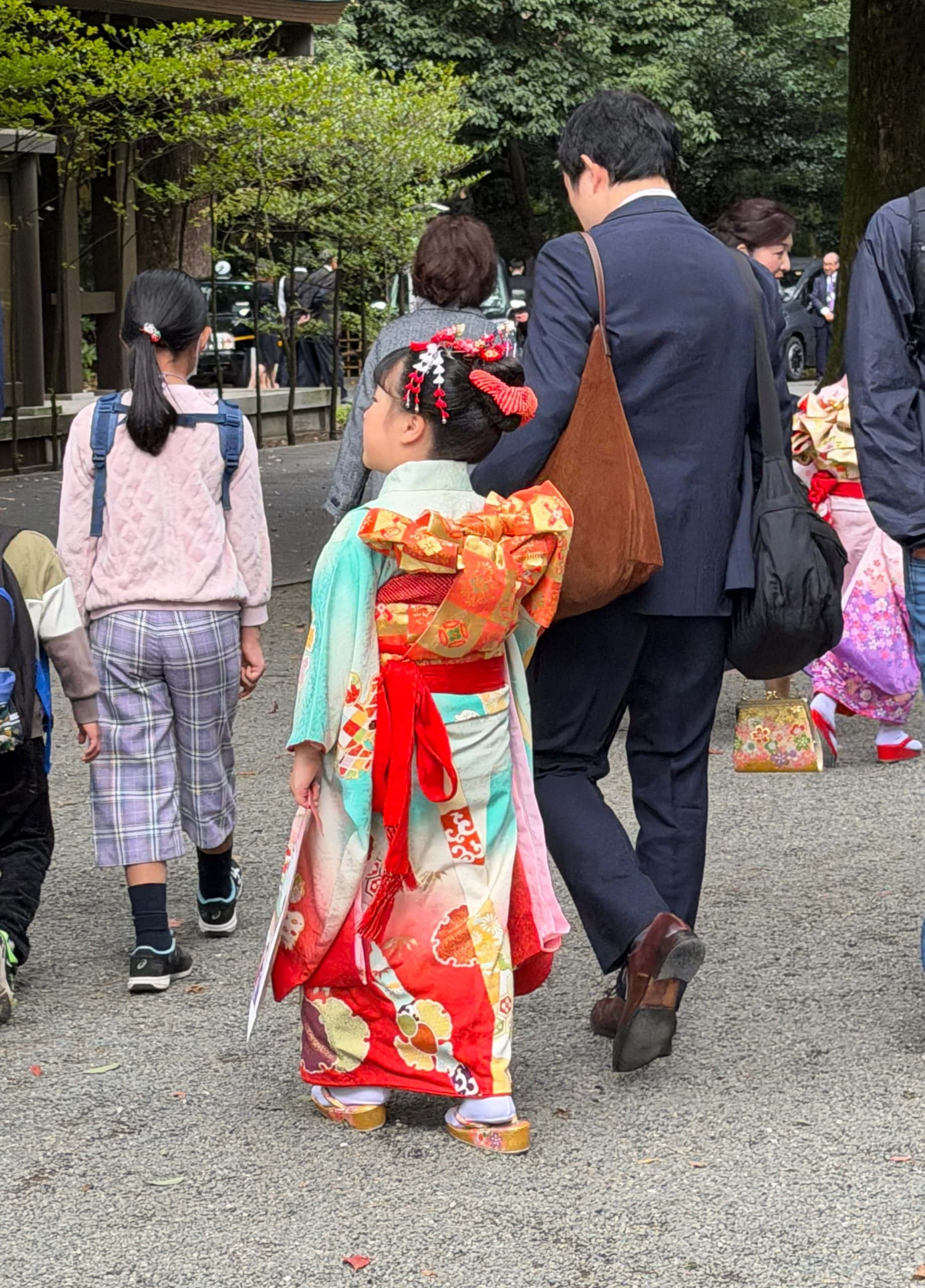 A daughter going for her blessings