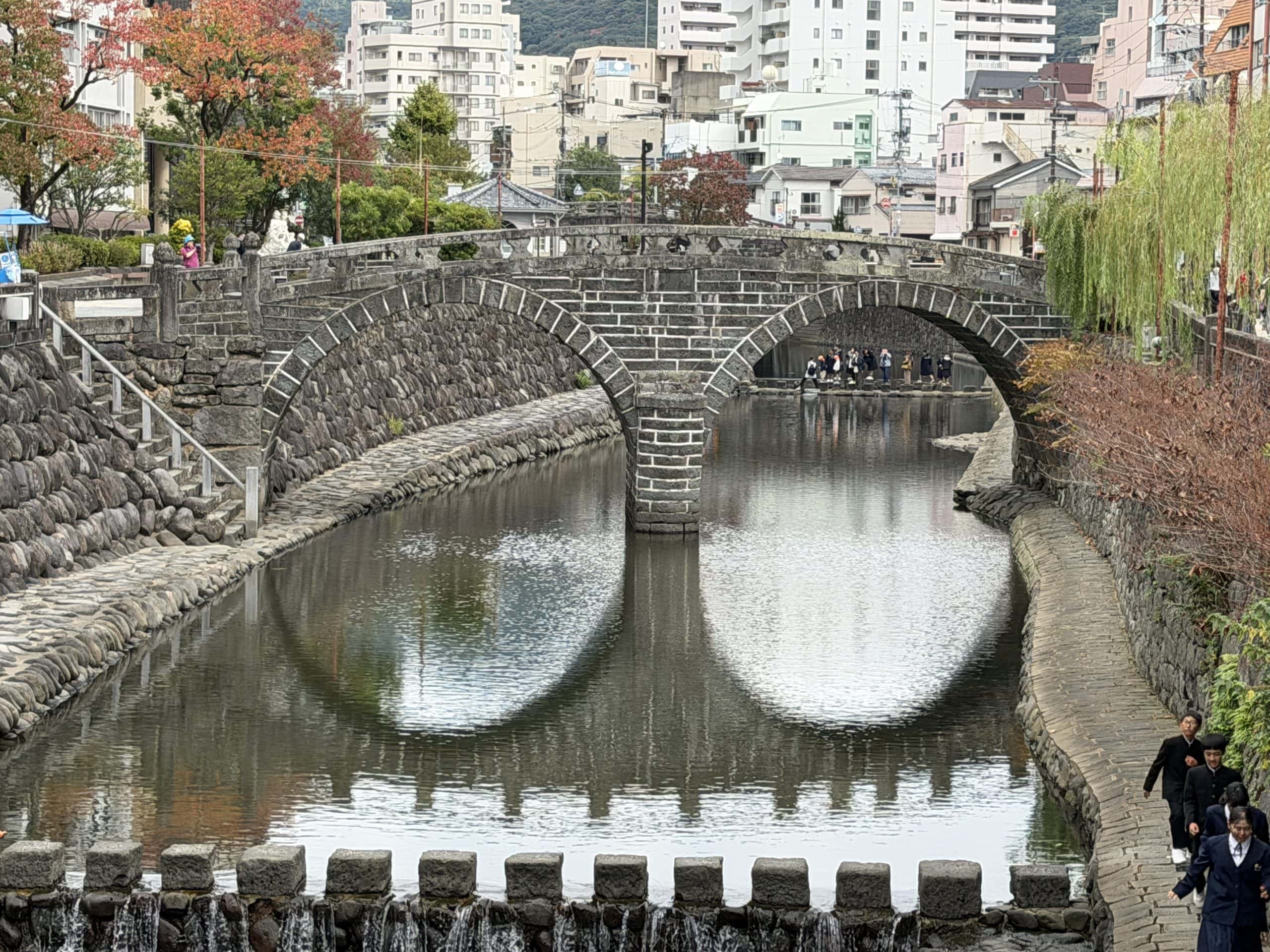 Spectacles bridge with reflection