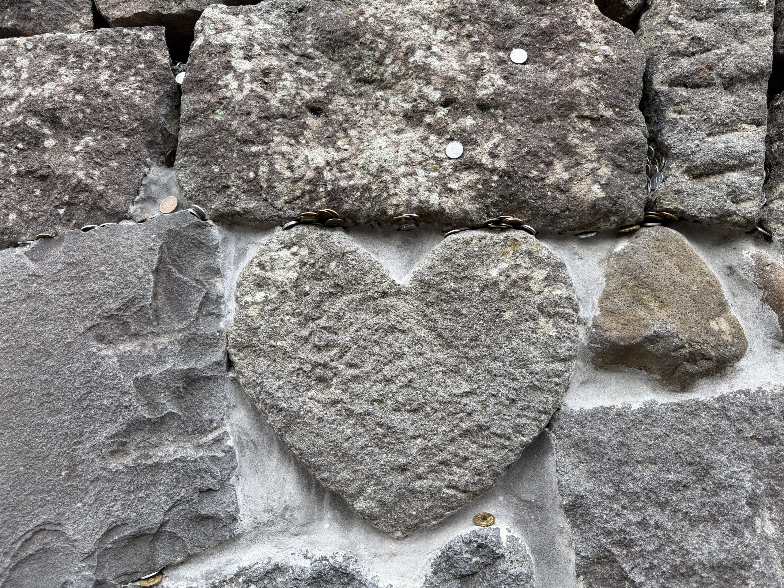 Stone heart in the wall