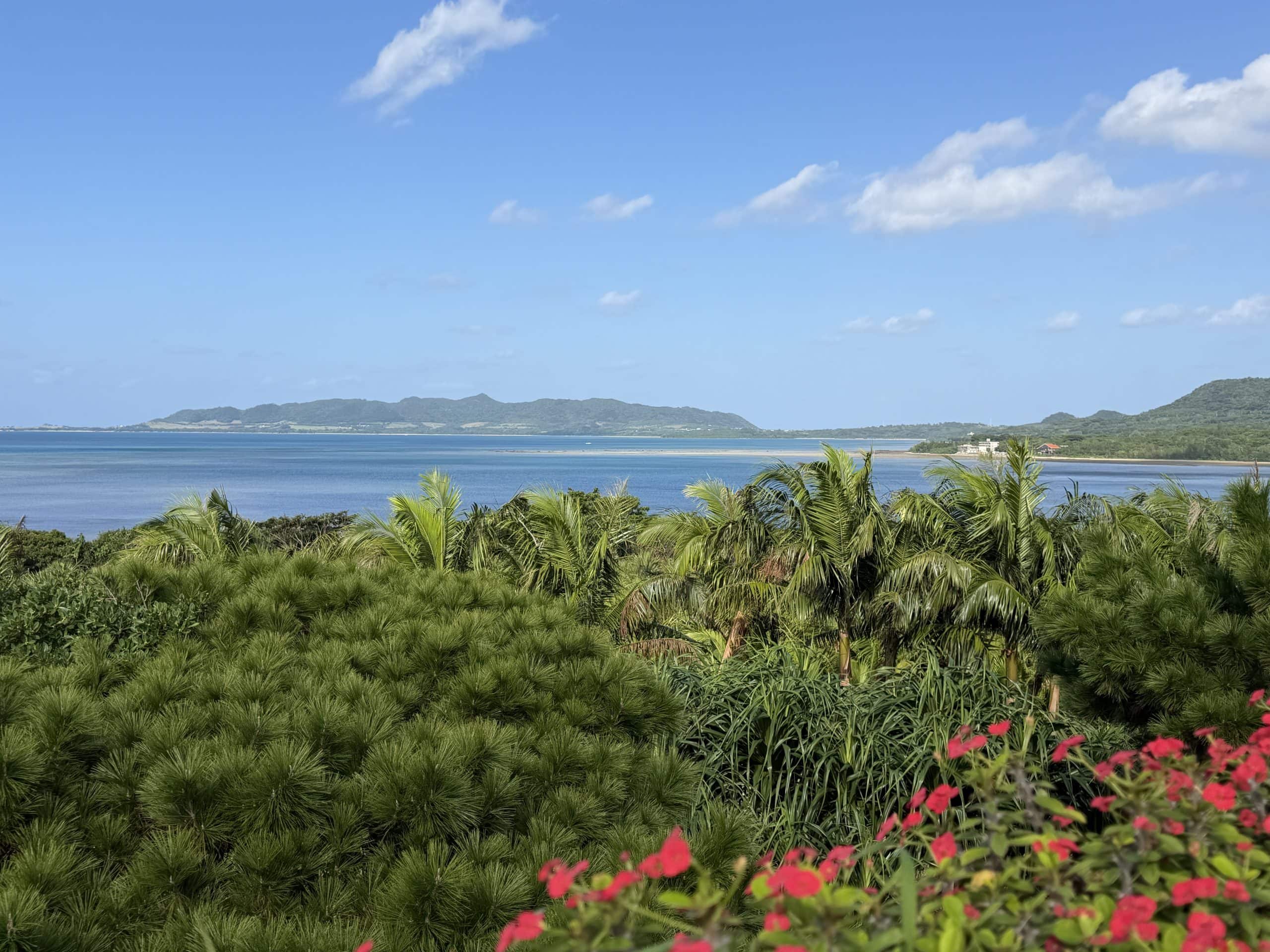 View out over the water