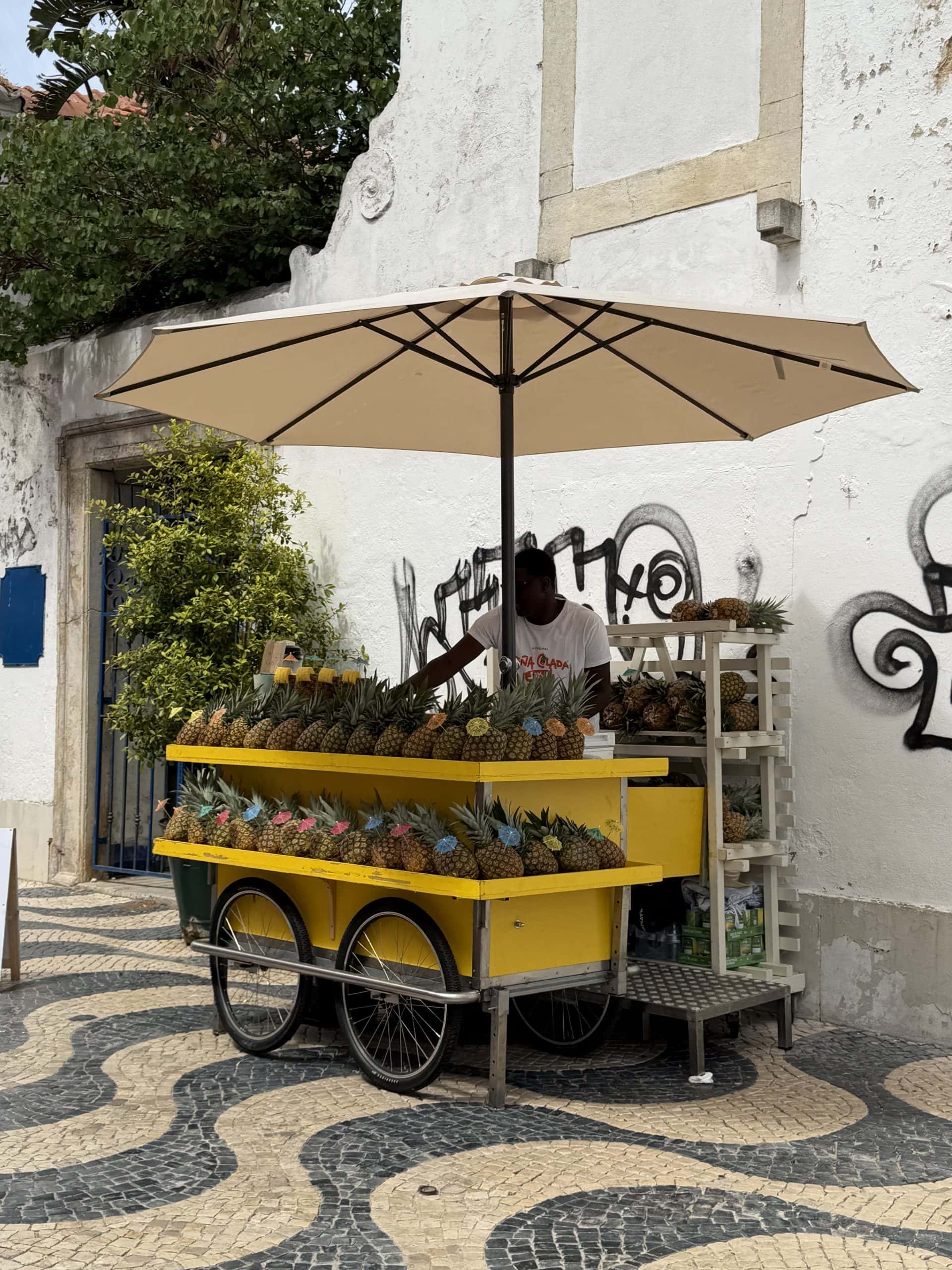 Pineapple drink vendor