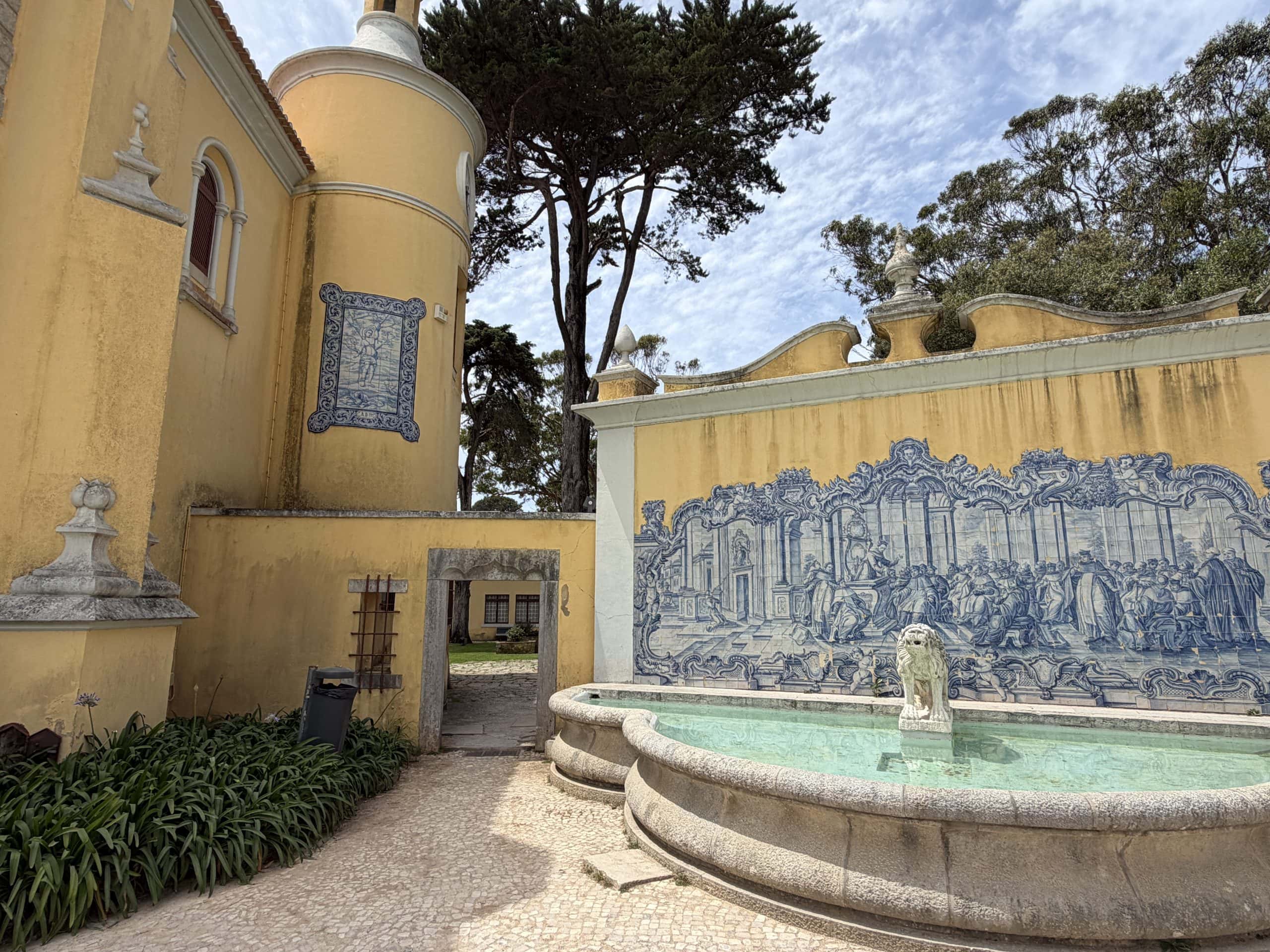 Beautiful tiled fountain