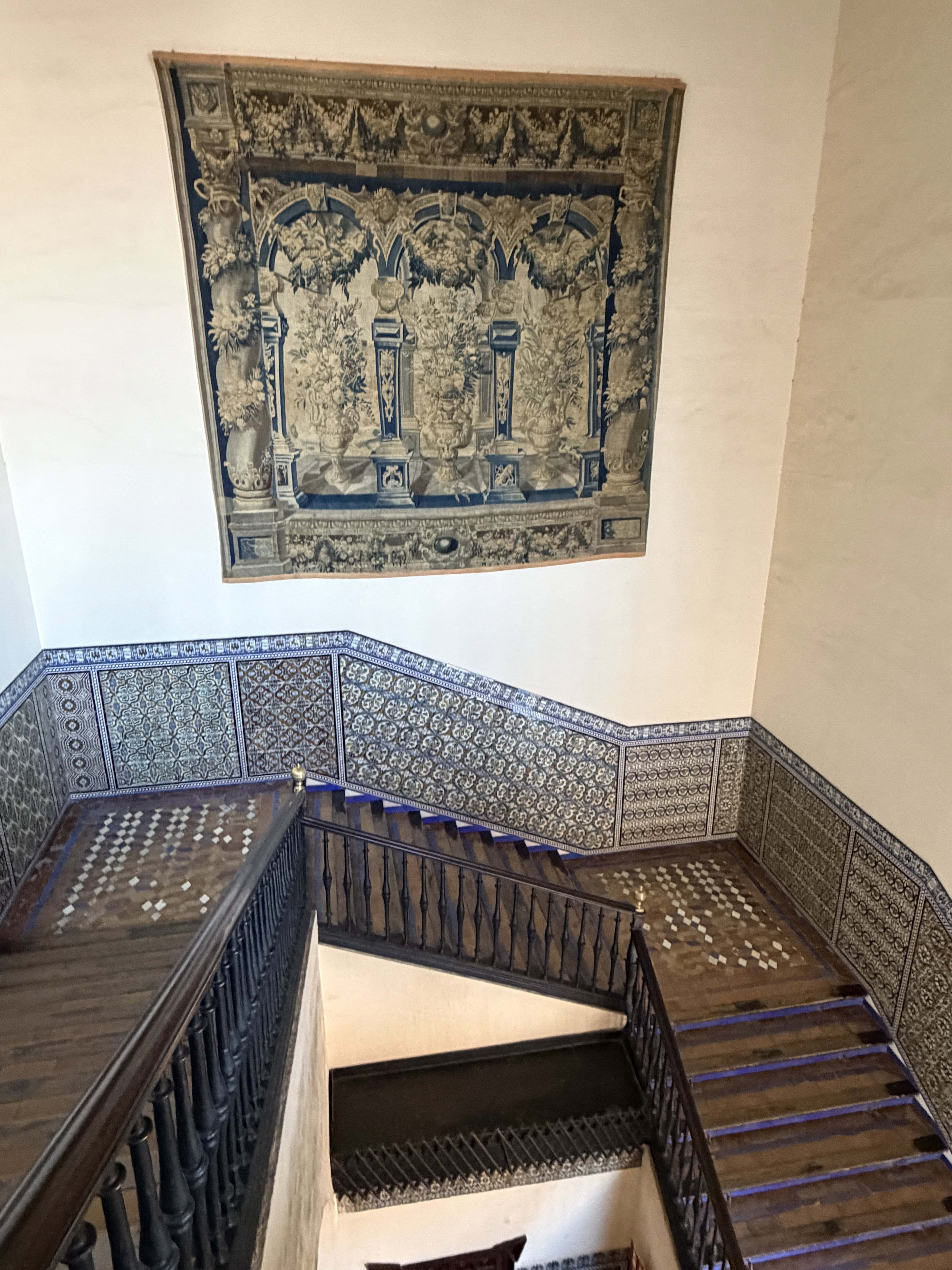 Stairway to the upper apartments