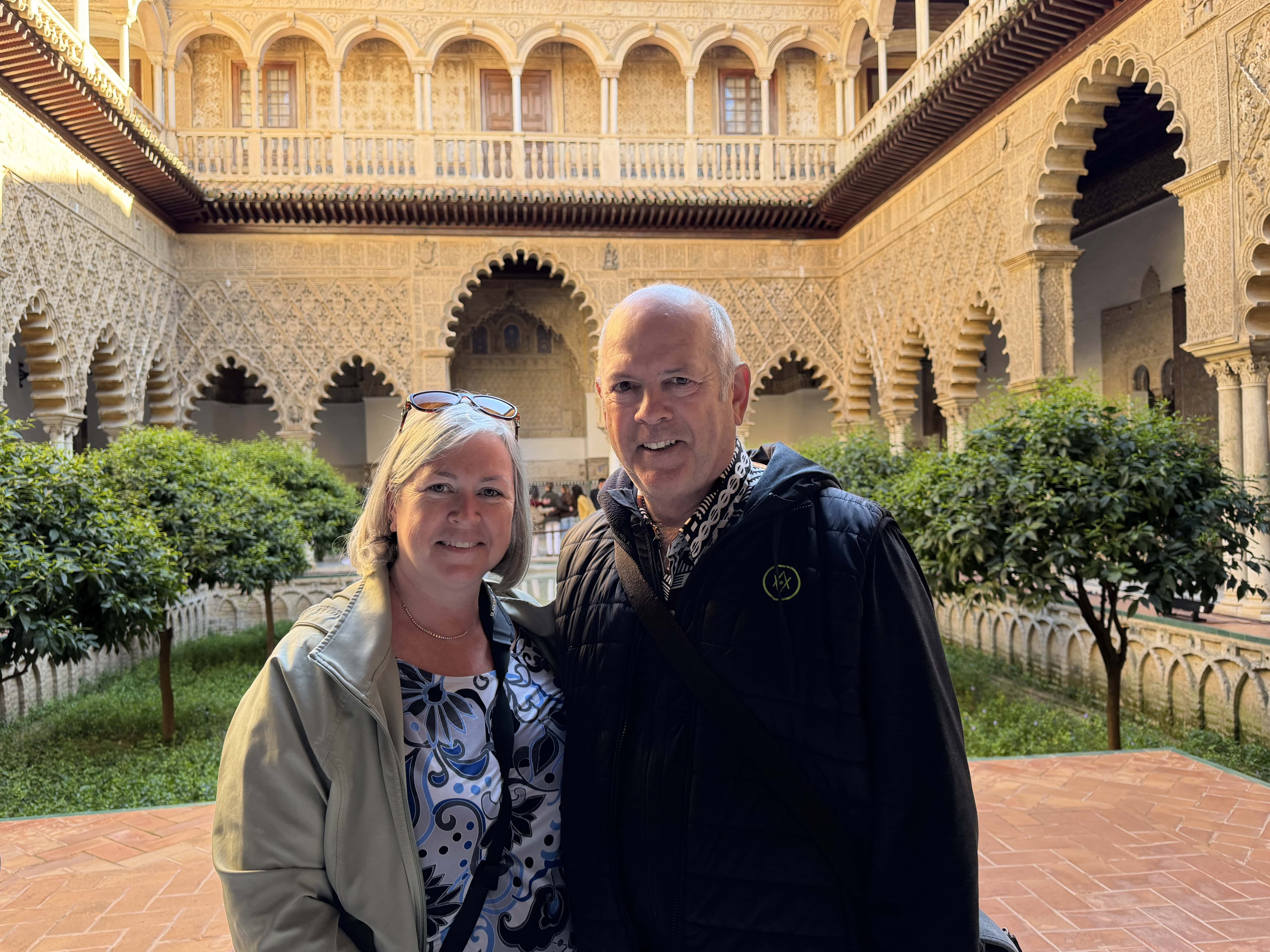 Our photo at the Alcazar