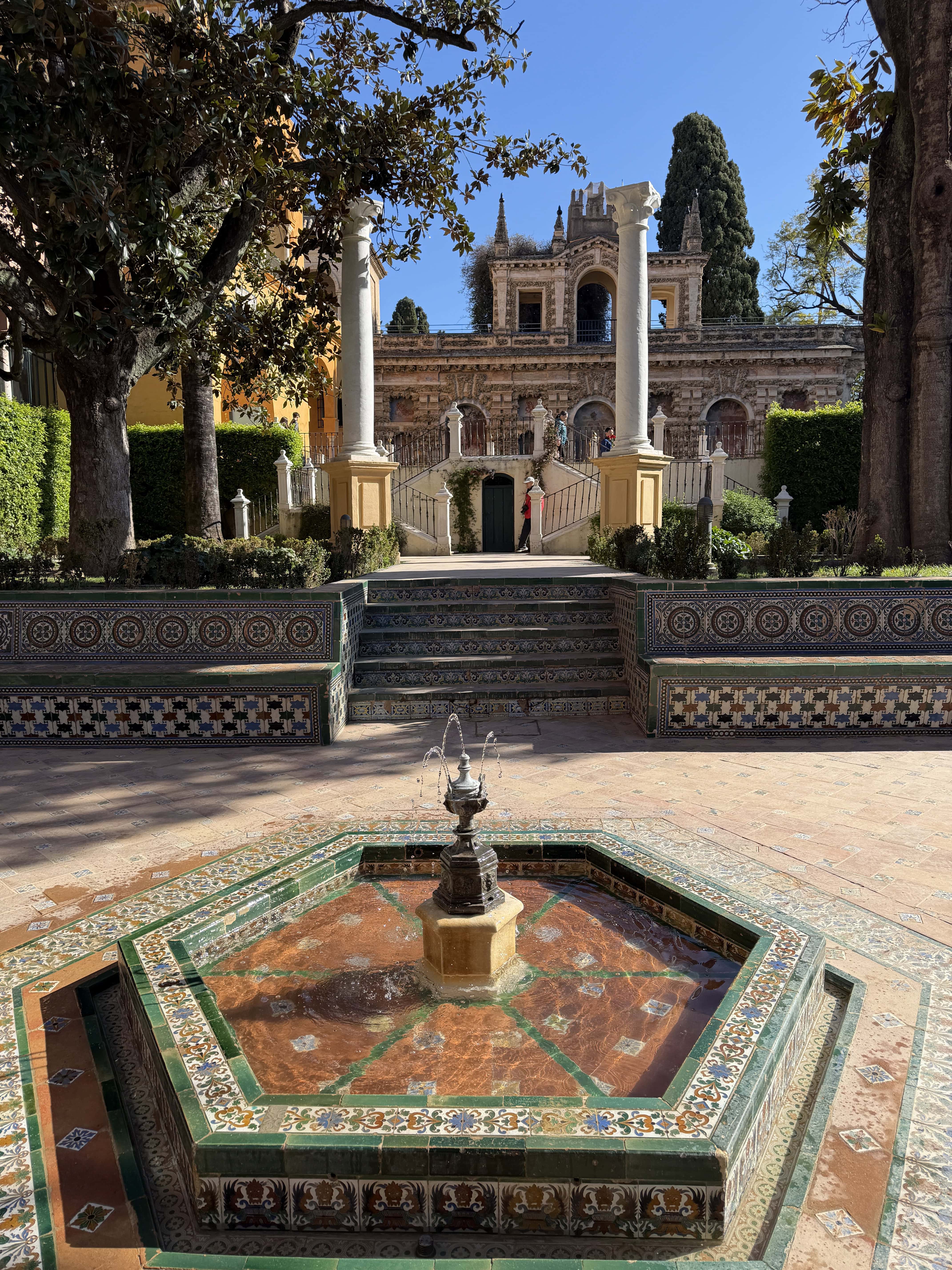 Fountain in a courtyard