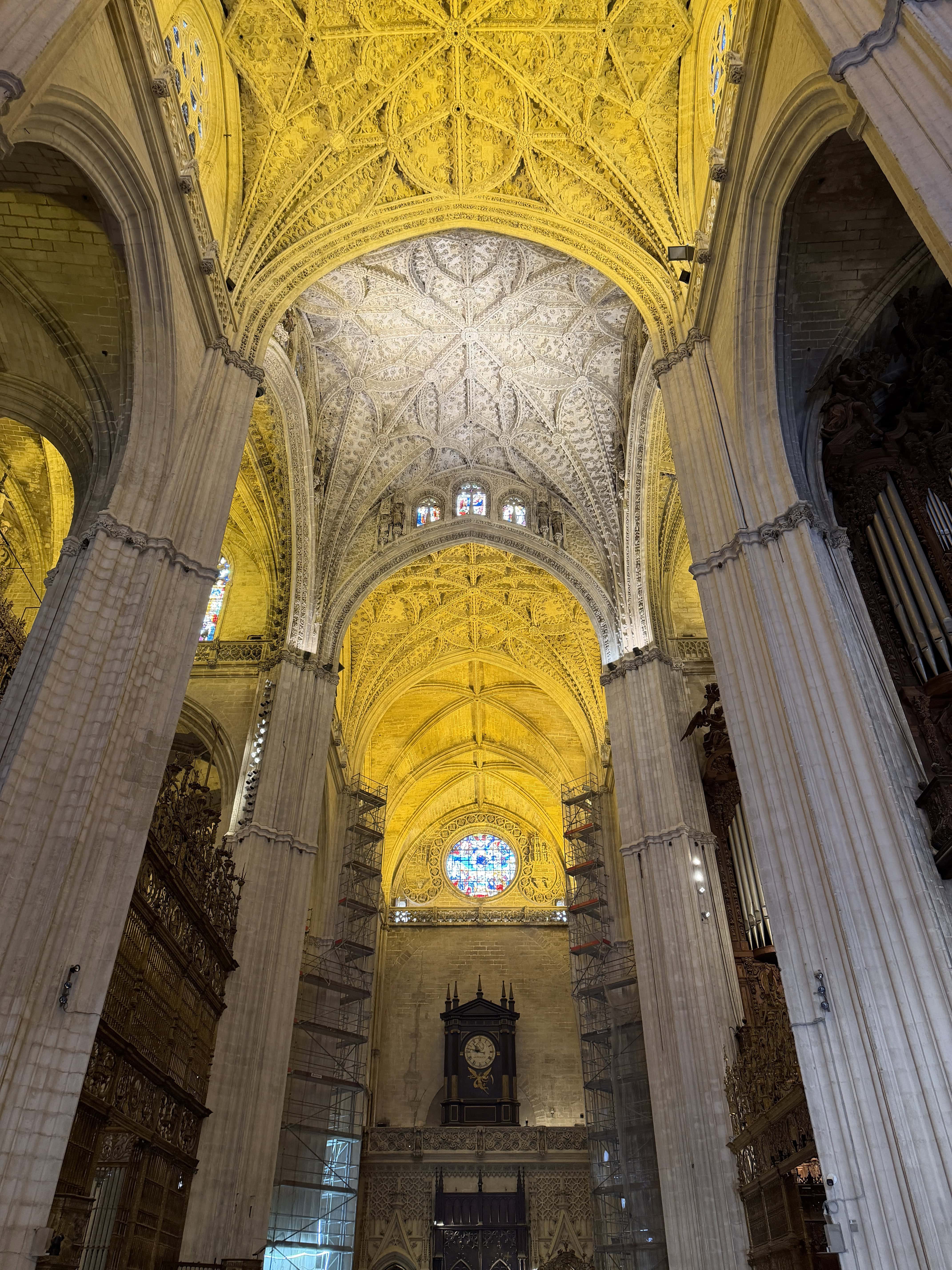 Interior pillars of the cathedral