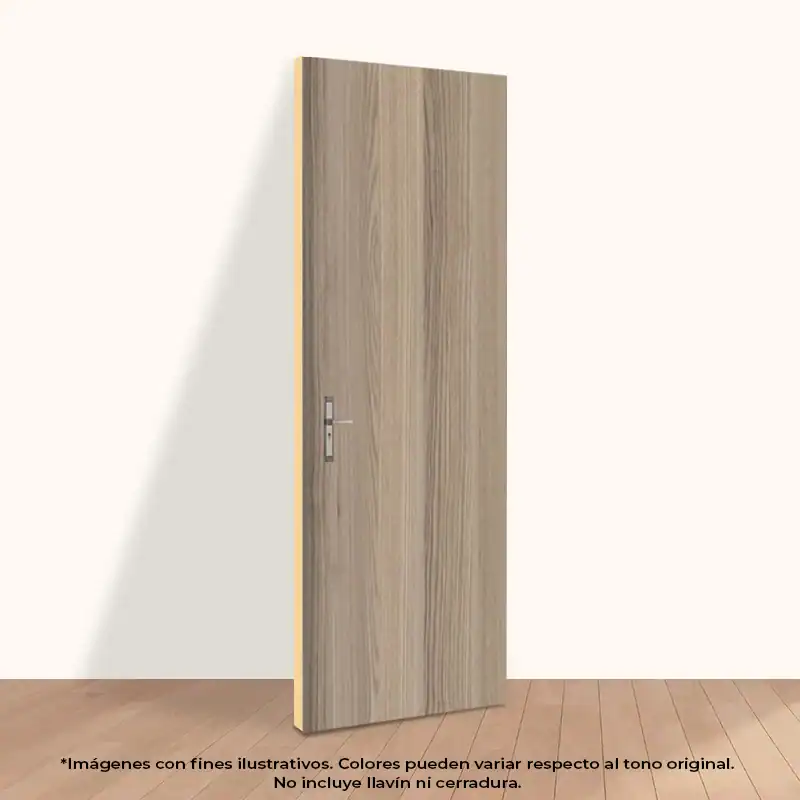 Puerta Laminada Lisa color Nuez