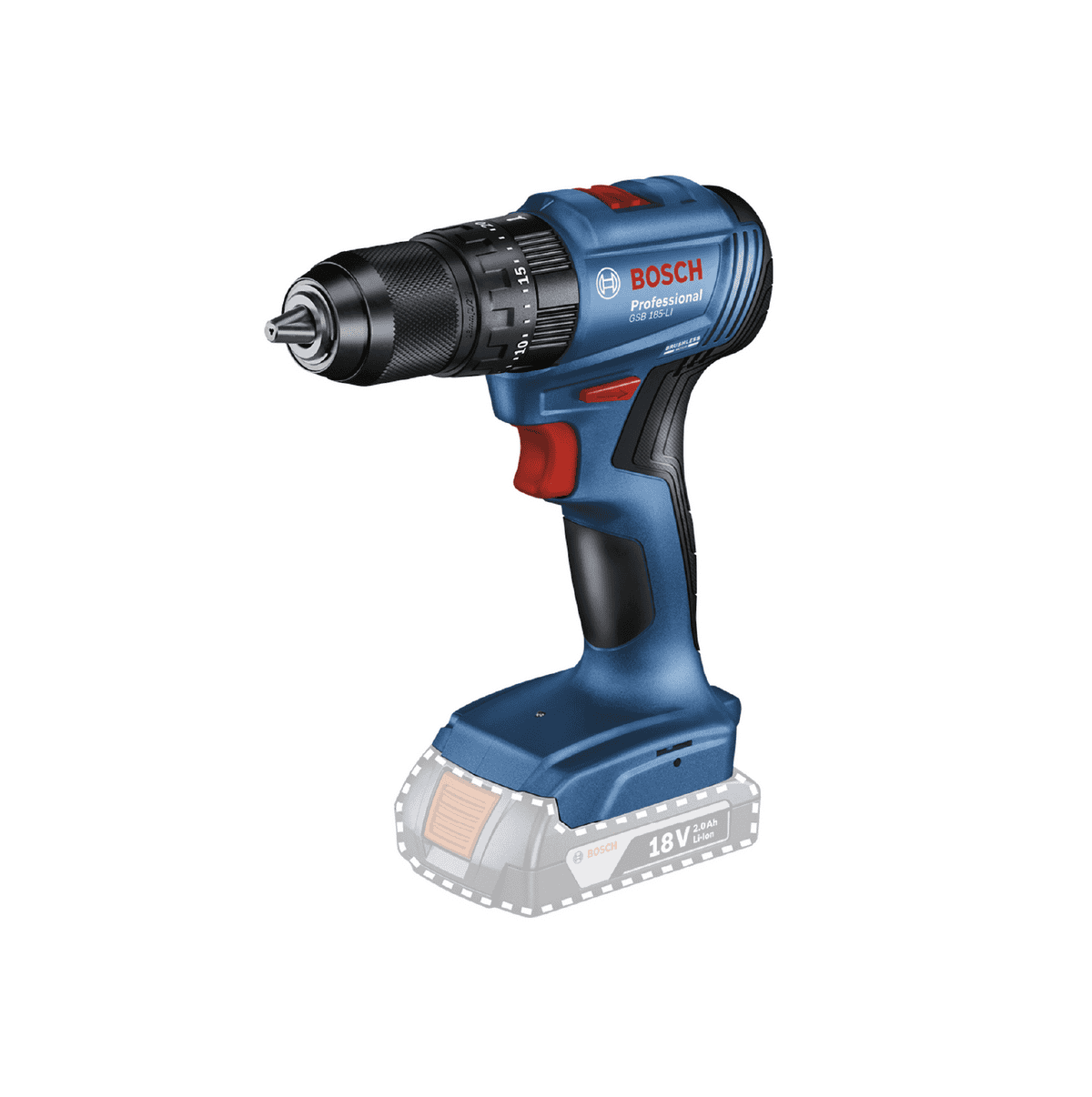 Bosch Llave Impacto Inal. + Taladro Inalamb. Gsb185-li-gdr 18v ( 06019j21g0 )