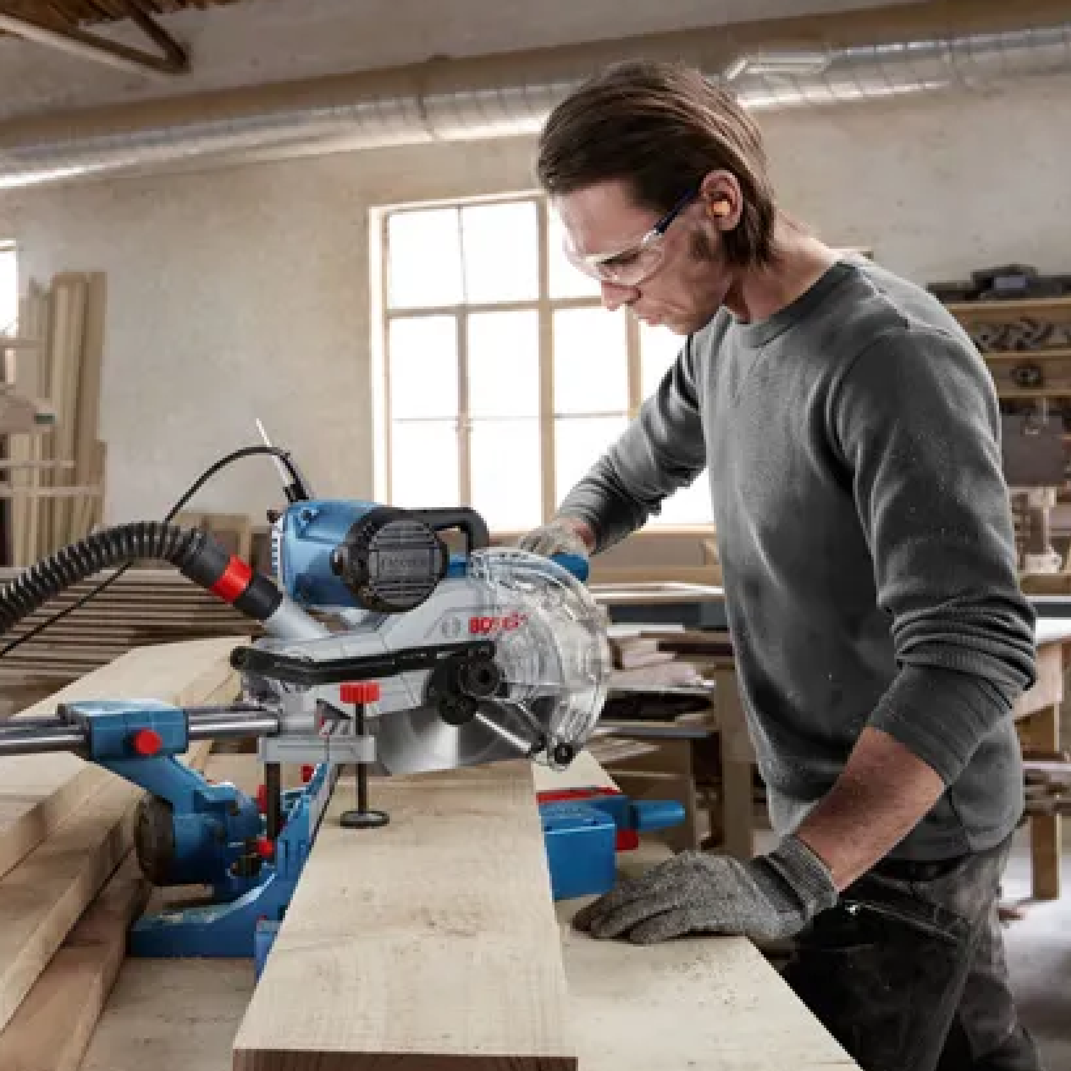 Bosch Ingleteadora 1750w Gcm 254 ( 0601b520go )