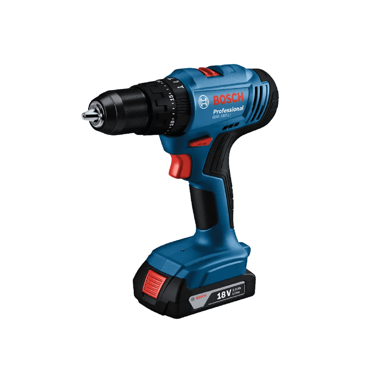Bosch Taladro Inalambrico Perc. 1/2" 18v Carg 2 Bat Gsb-183-li 06019k91g0