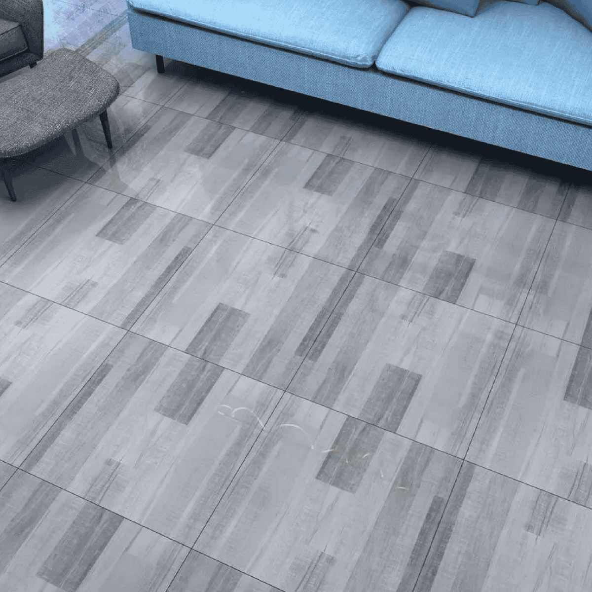 Porcelanato Jl Madera Gris Pulido 60 X 60 Cm ( Caja 1.44mt M2 )