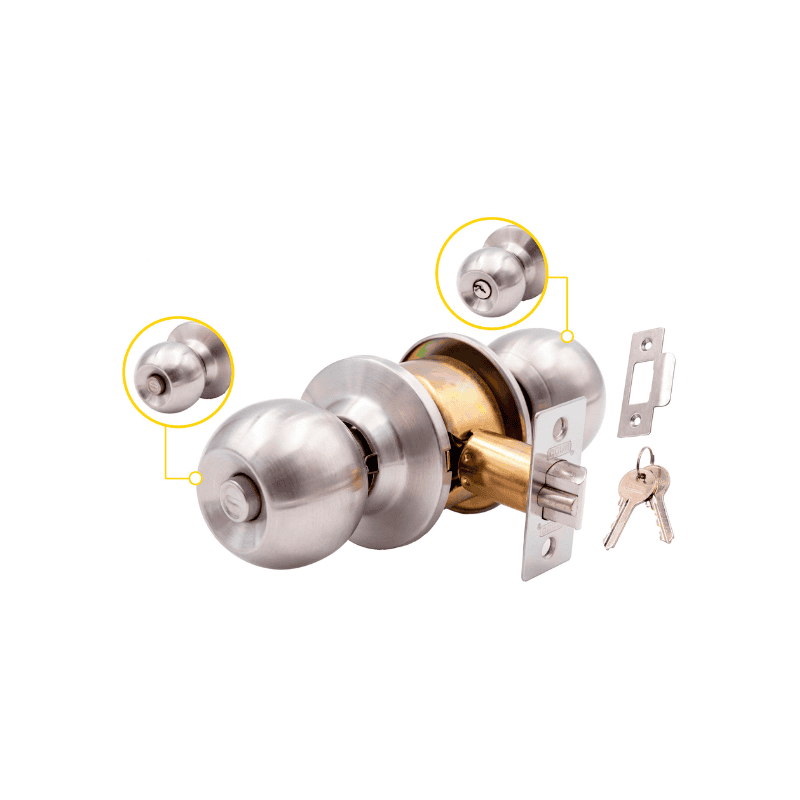 Covo Llavin Bola Cromo ( DL-3871B-SS )