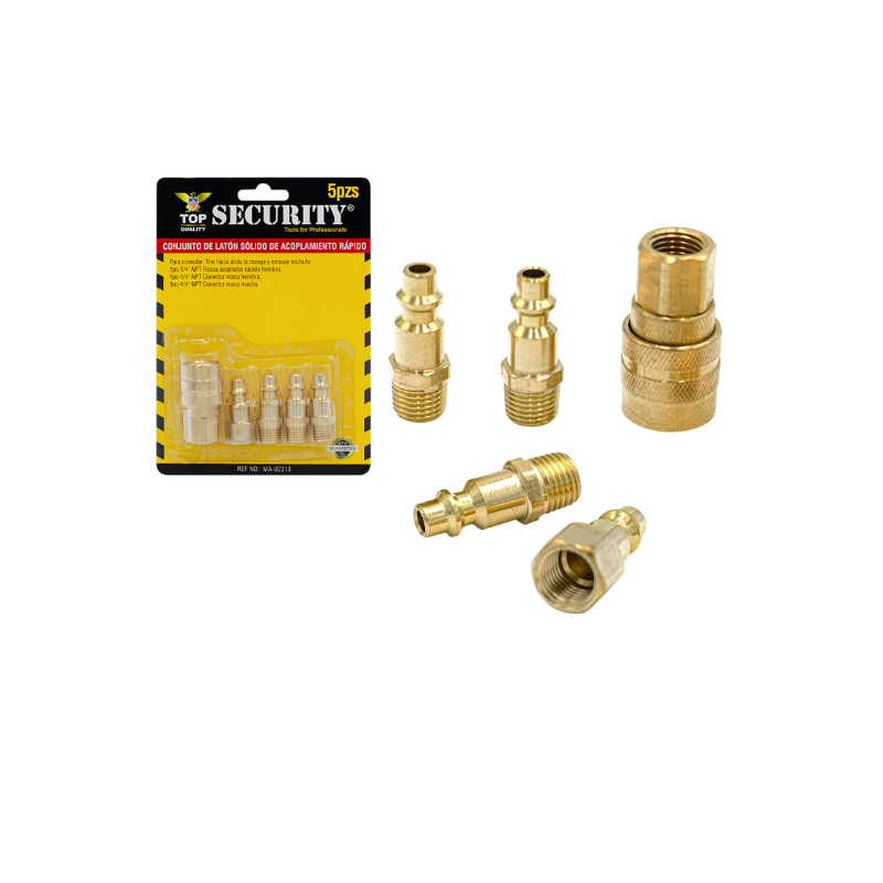 Security Juego Acoplamiento Rapido 5 Pcs MA-02313