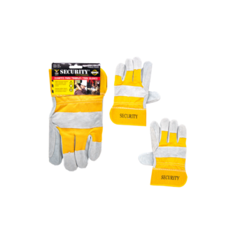 Guantes de cuero uso pesado Security S-032-2