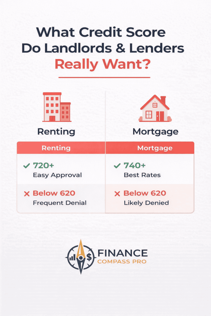 What credit score do you need to rent an apartment or buy a home