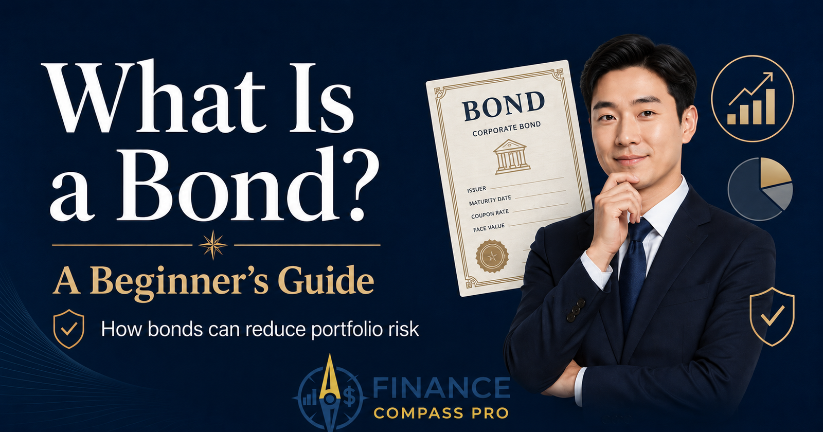 What is a bond beginner guide showing bonds as a lower-risk investment for portfolio stability