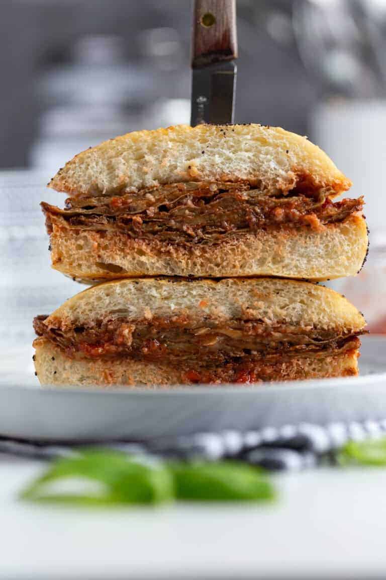 Best Italian fried eggplant sandwich.