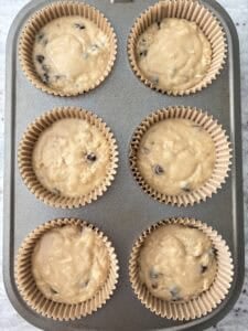 Filled muffin cups.