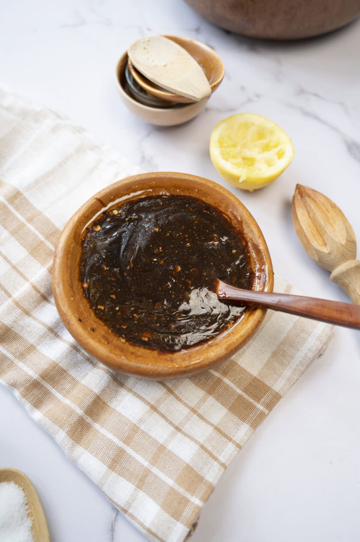 Spicy barbecue sauce.