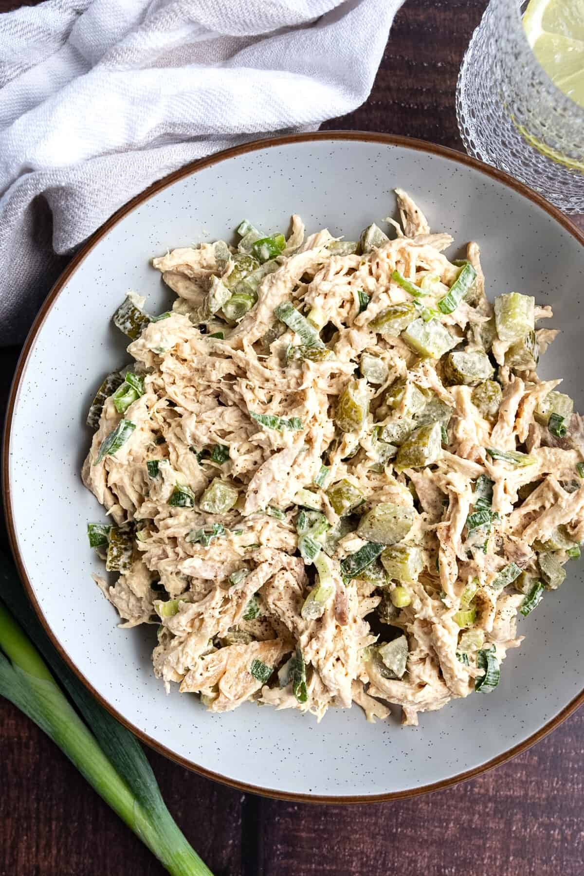 Dill pickle chicken salad.