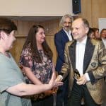 Katedra Trudova meditsina, FOZ, yubileyno subitie, prof. Vodenicharov pozdravyava chlenovete na katedra Trudova meditsina