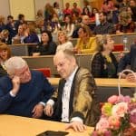 Studenite ot FOZ Prof. d-r Tsekomir Vodenicharov, dmn s prizovi mesta v Natsionalno sastezanie, prof. Vodenicharov razgovariya s prof. Dimitrov
