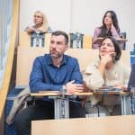FOZ otbelyaza Svetovnia den na Bioetikata 2025, Simeon Slavchev, Elisaveta Geretto, Natalia Shtereva, Elena Manolova