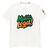 “Muito Legal!” Brazilian Portuguese phrase graphic tee with green, yellow, and blue lettering.