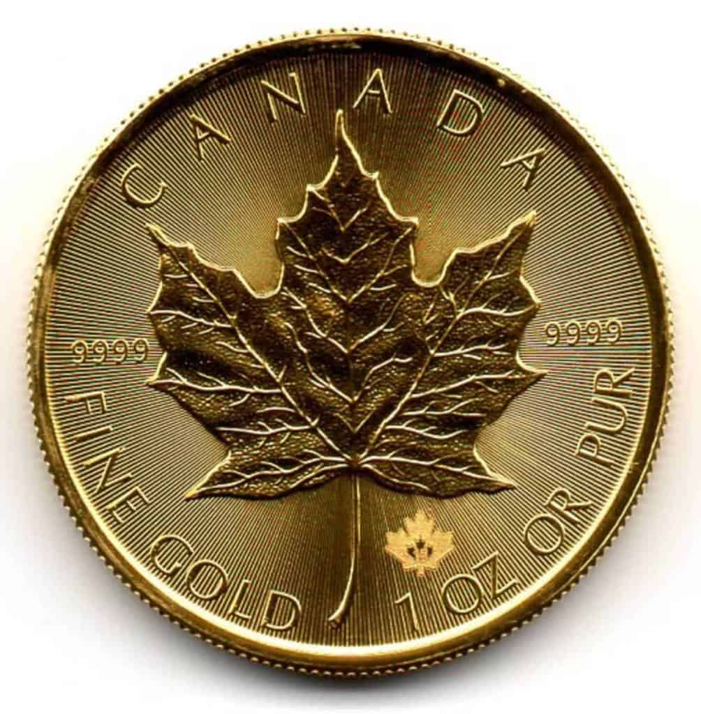 canadian gold maple leaf