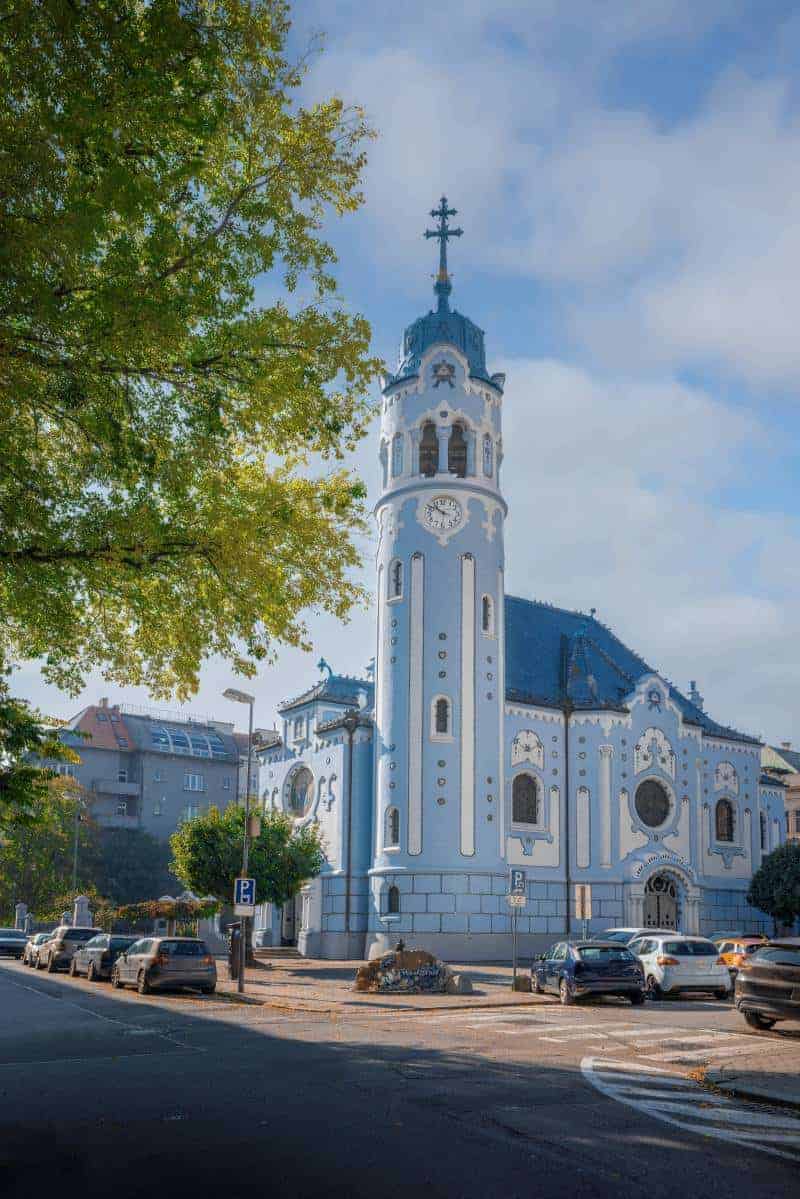 blue church