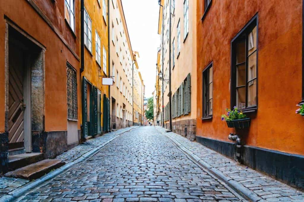gamla stan cobbled streets