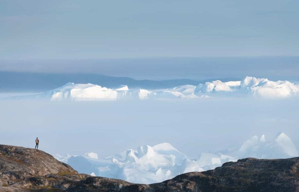 glacier in greenland