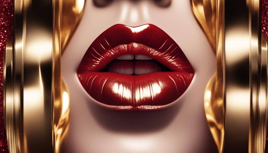 glossy lips