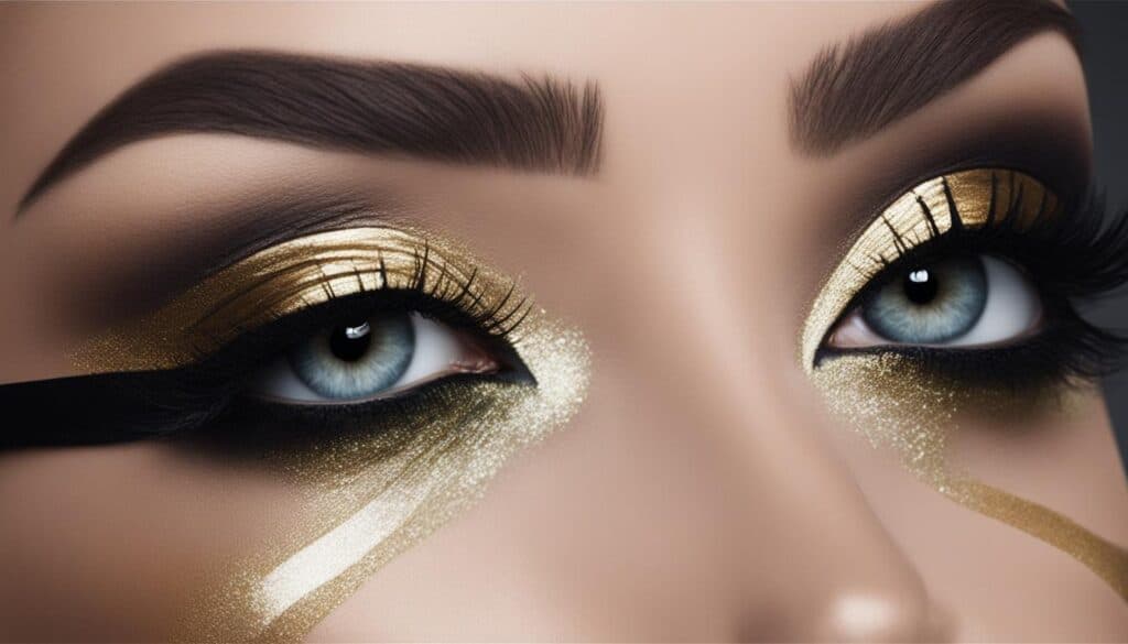 graphic eye makeup