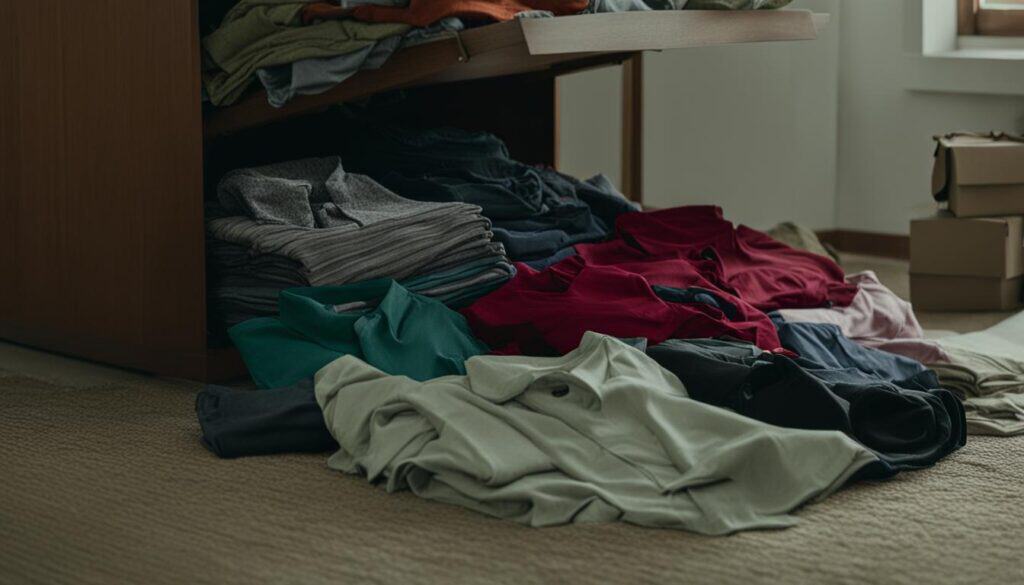 wardrobe decluttering