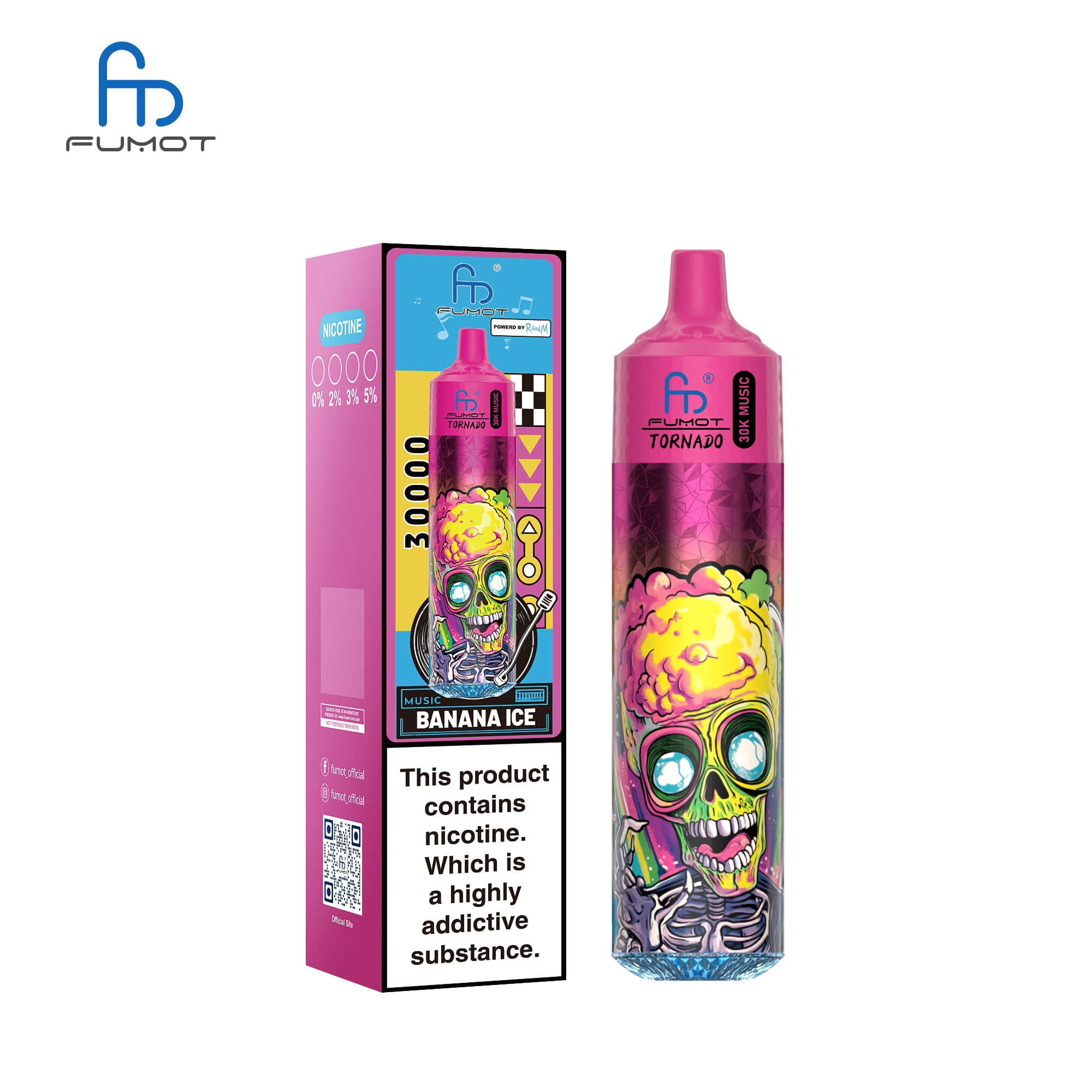 Fumot Tornado 30K Music Banana Ice – Bild 2