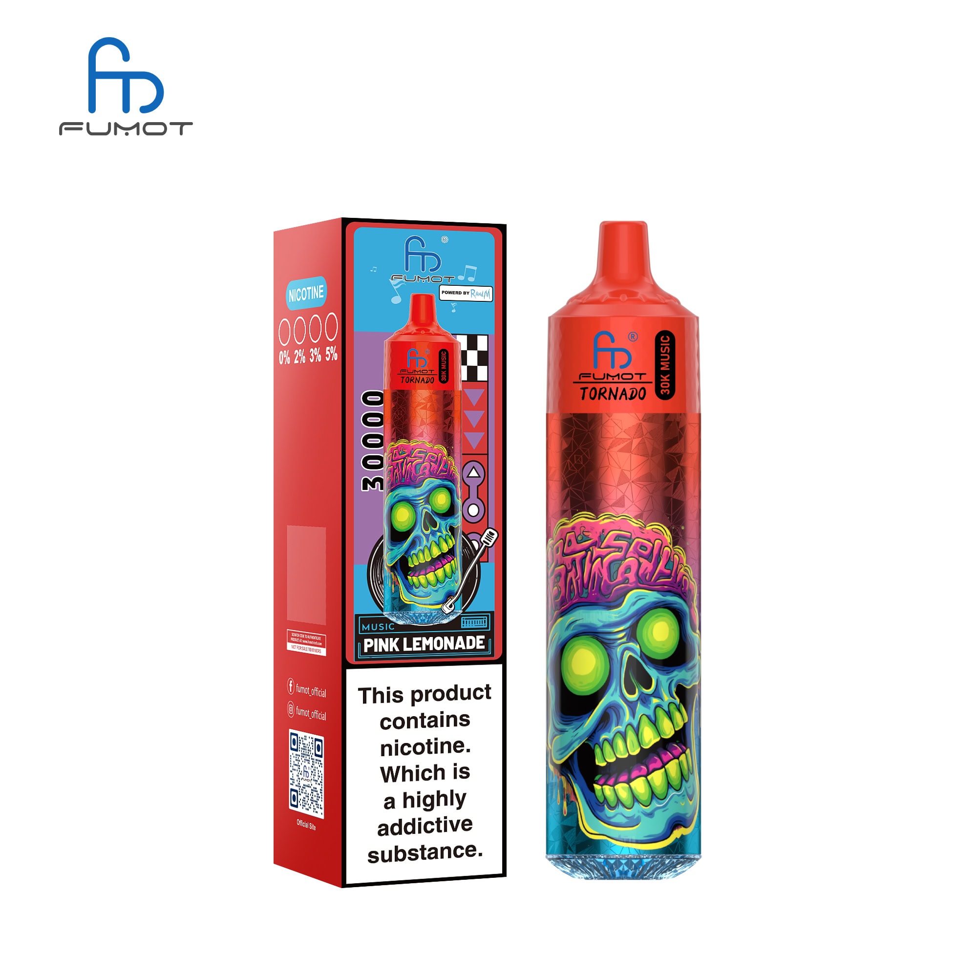 Fumot Tornado 30K Music Pink Lemonade - Billede 2