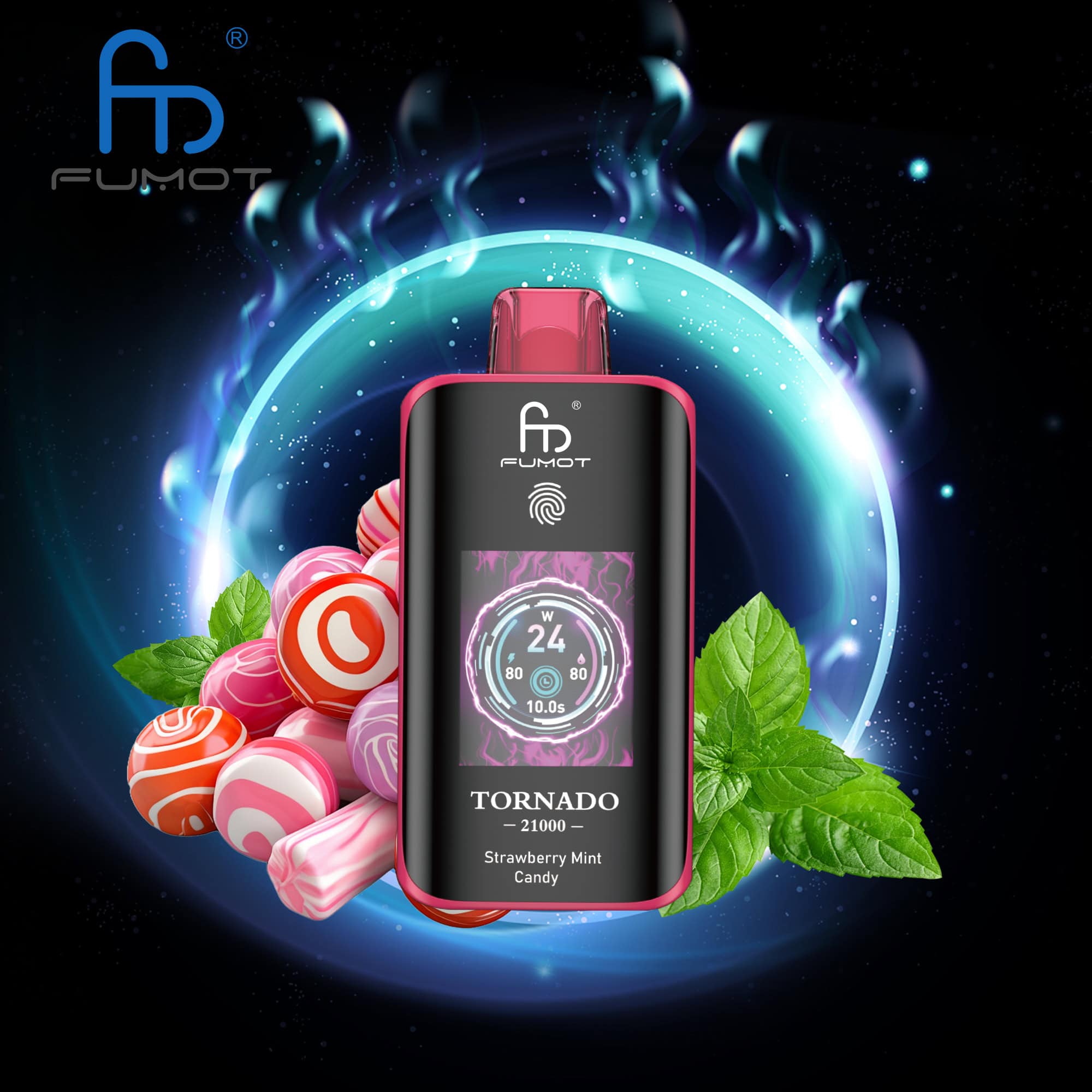 Fumot Tornado 25000 Strawberry Mint Candy