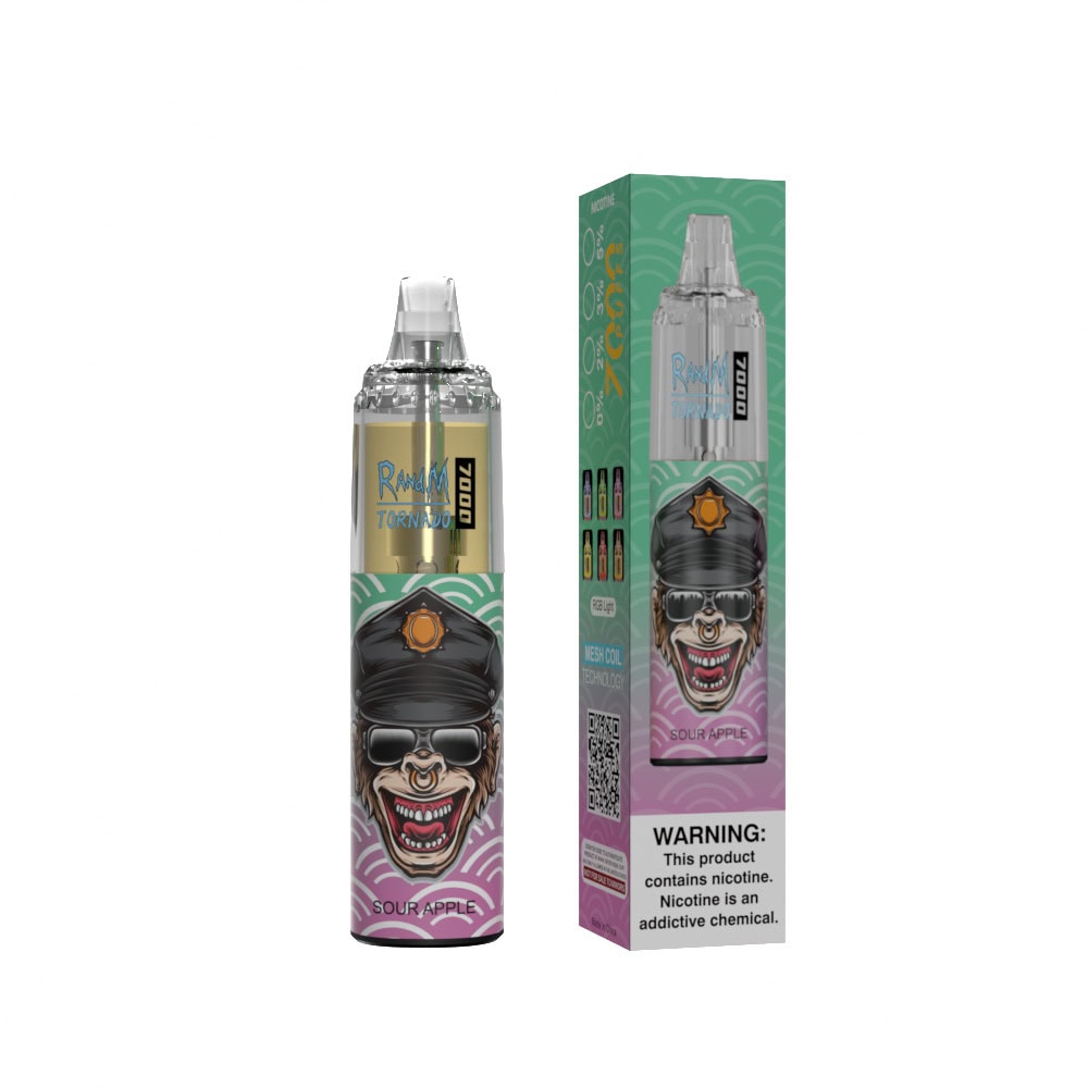 RandM Tornado 7000 Sour Apple - Kép 2